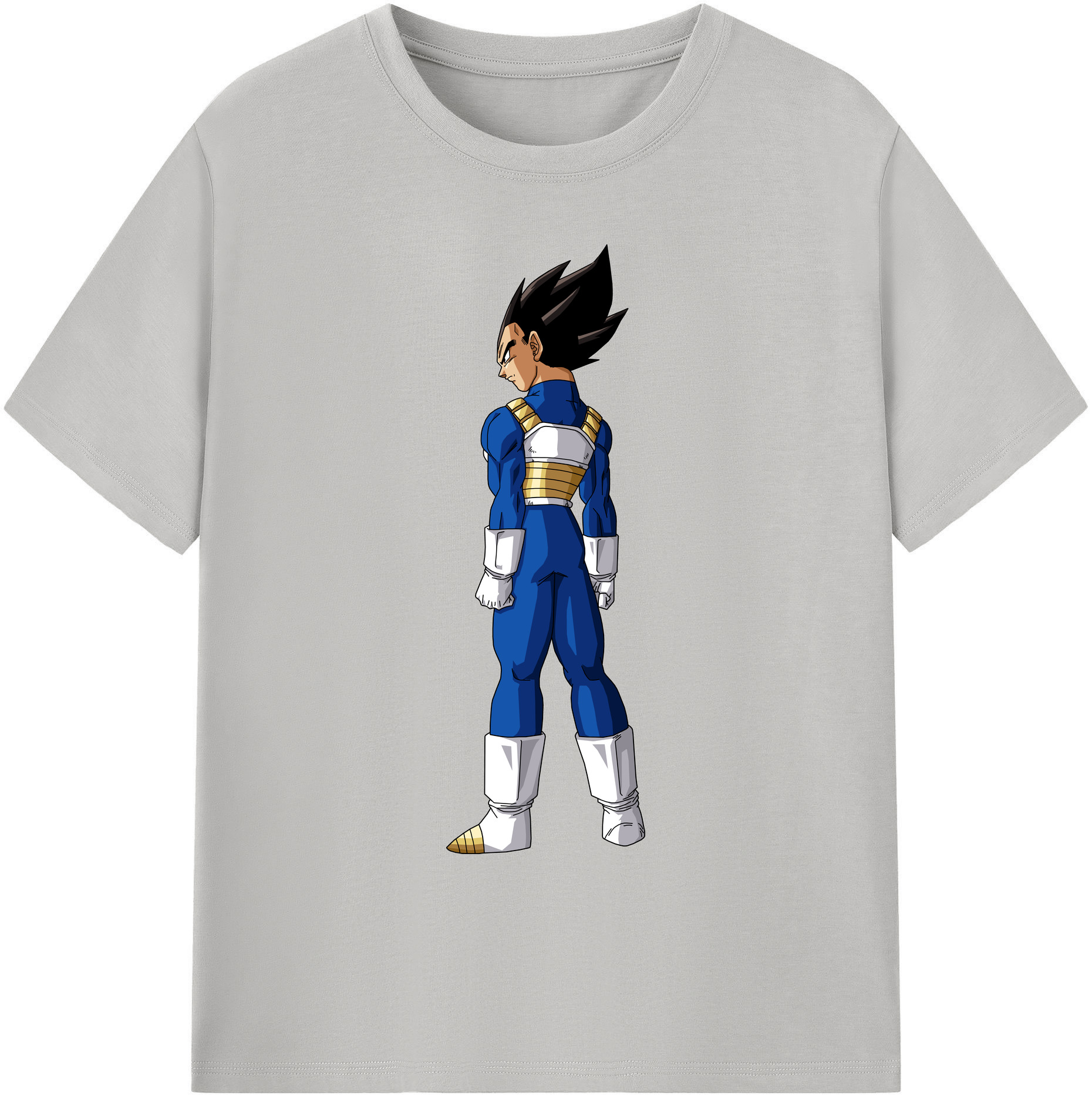 （画像用） ドラゴンボール ベジータ四世（Bejīta Yonsei）DRAGON BALL Vegeta IV 綿100％ メンズ半袖Tシャツ｜肌触りやわらか＆通気性
