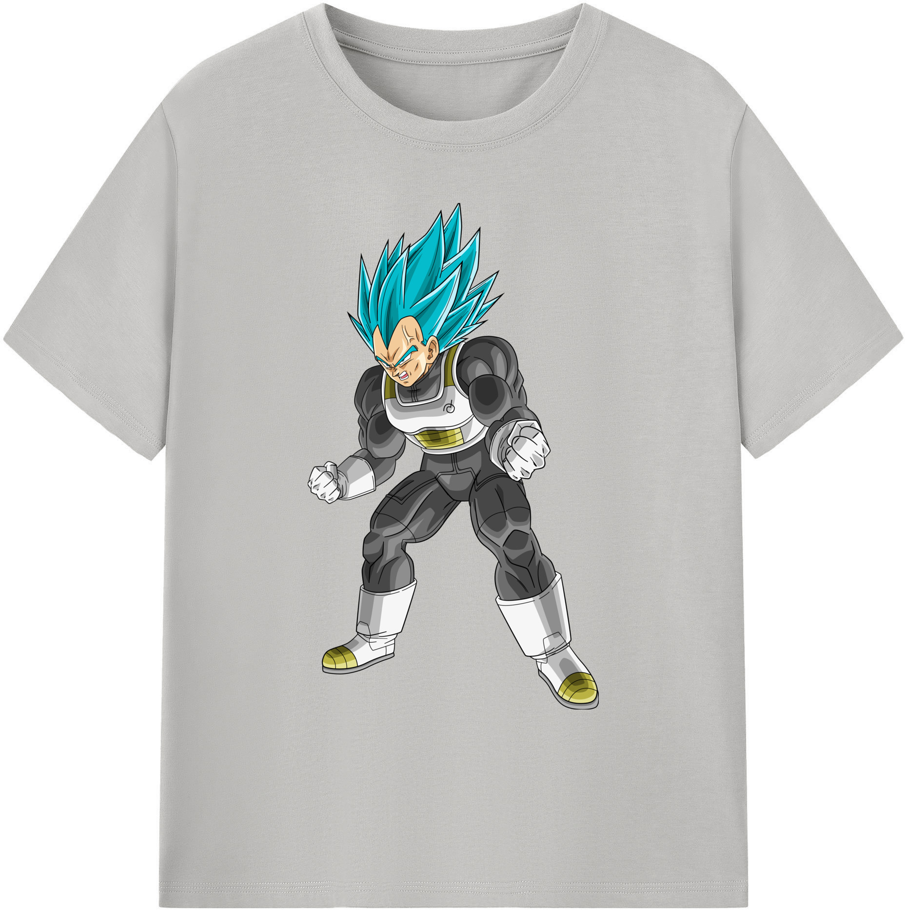 （画像用） ドラゴンボール ベジータ四世（Bejīta Yonsei）DRAGON BALL Vegeta IV 綿100％ メンズ半袖Tシャツ｜肌触りやわらか＆通気性