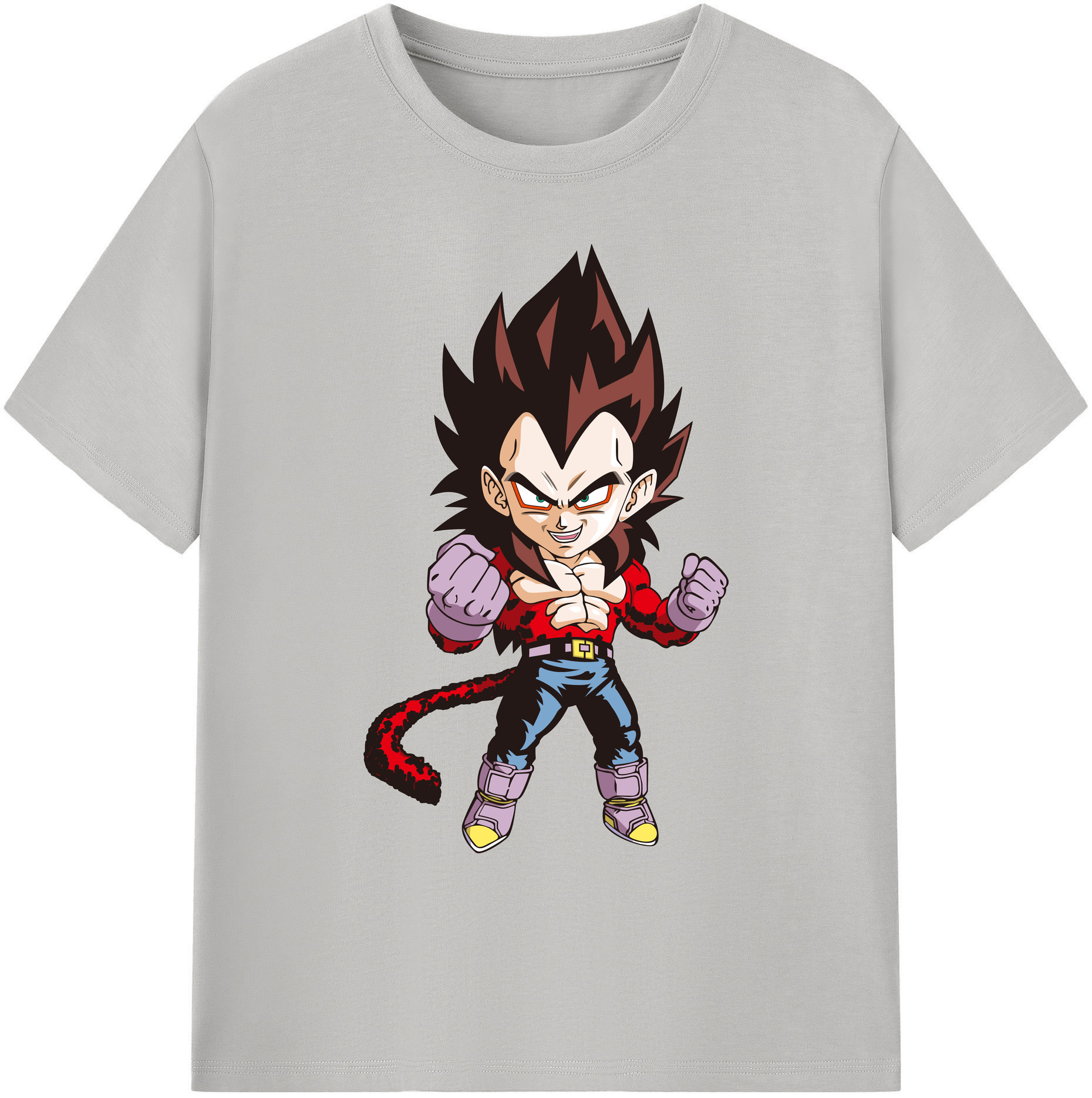 （画像用） ドラゴンボール ベジータ四世（Bejīta Yonsei）DRAGON BALL Vegeta IV 綿100％ メンズ半袖Tシャツ｜肌触りやわらか＆通気性
