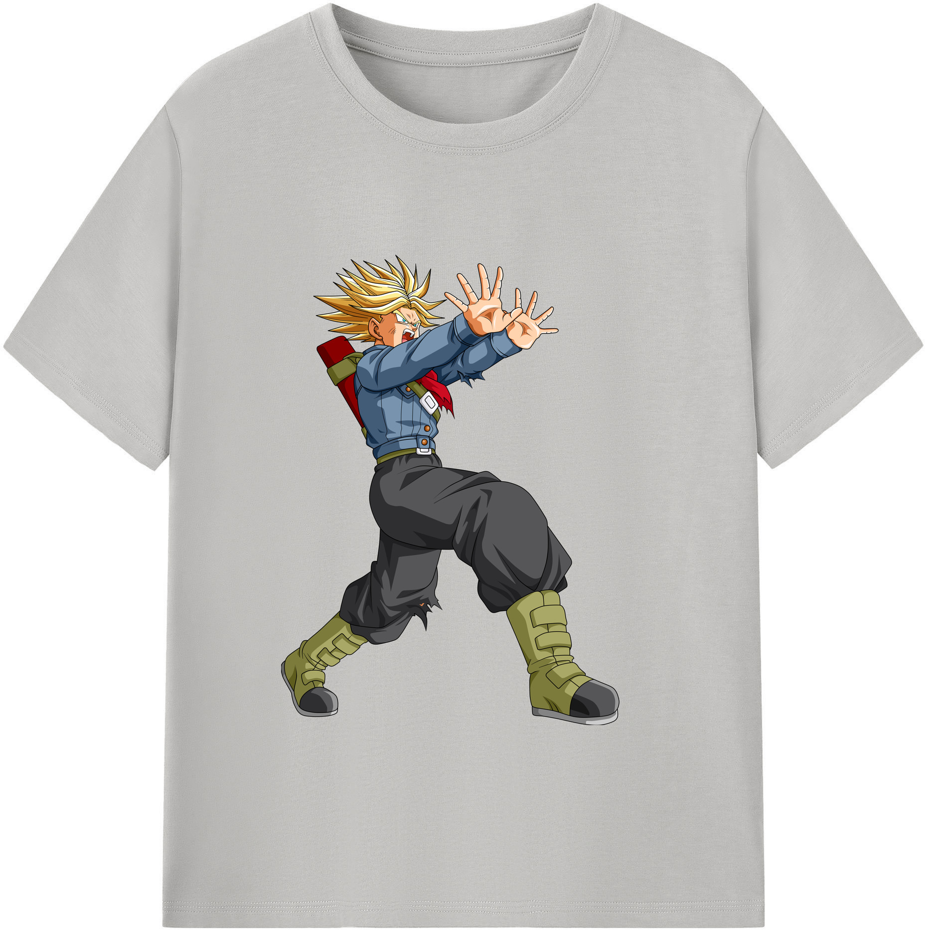 （画像用） ドラゴンボール トランクス（Torankusu）DRAGON BALL Trunks 綿100％ メンズ半袖Tシャツ｜肌触りやわらか＆通気性