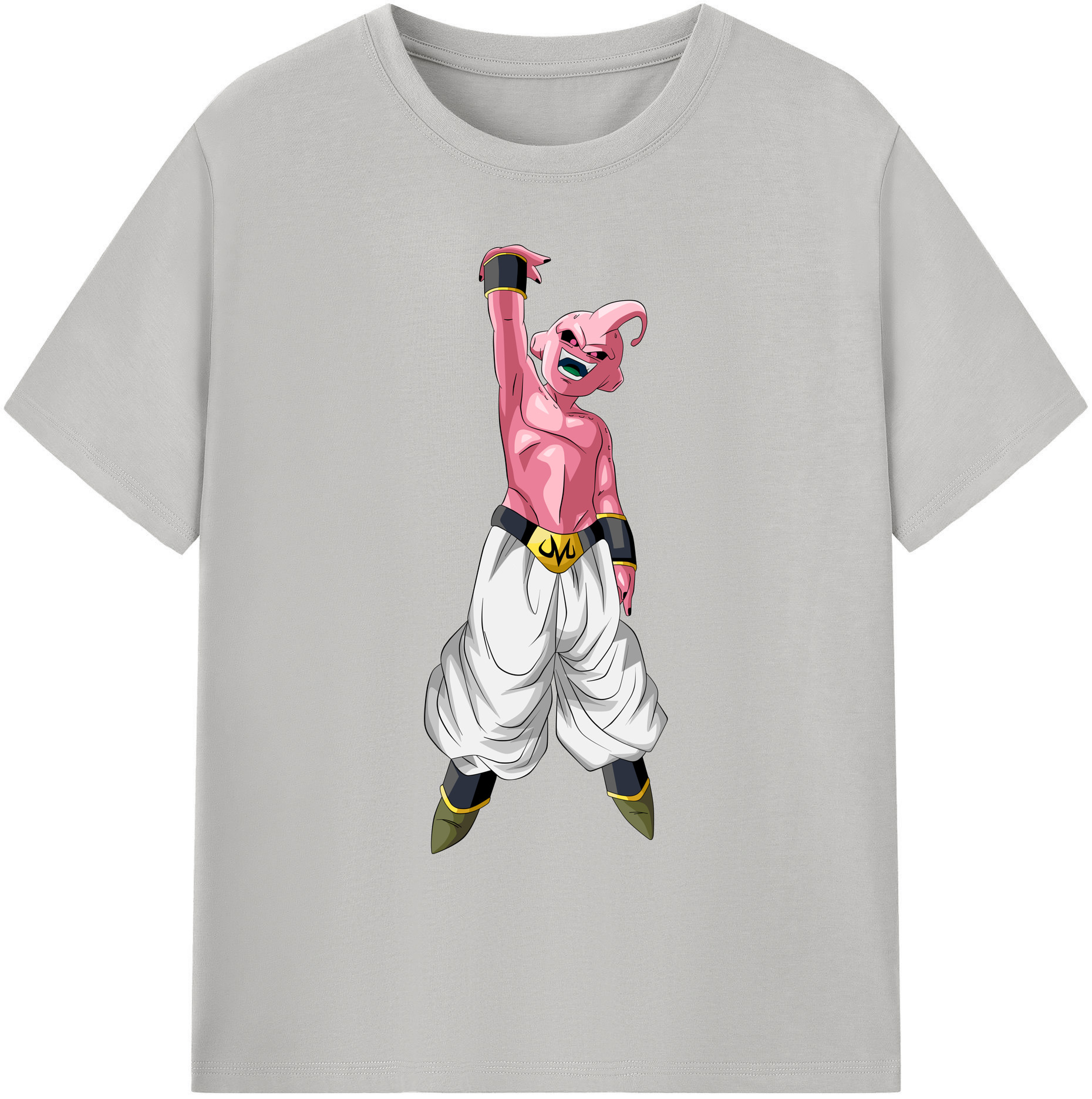 （画像用） ドラゴンボール 魔人ブウ DRAGON BALL Majin Buu 綿100％ メンズ半袖Tシャツ｜肌触りやわらか＆通気性