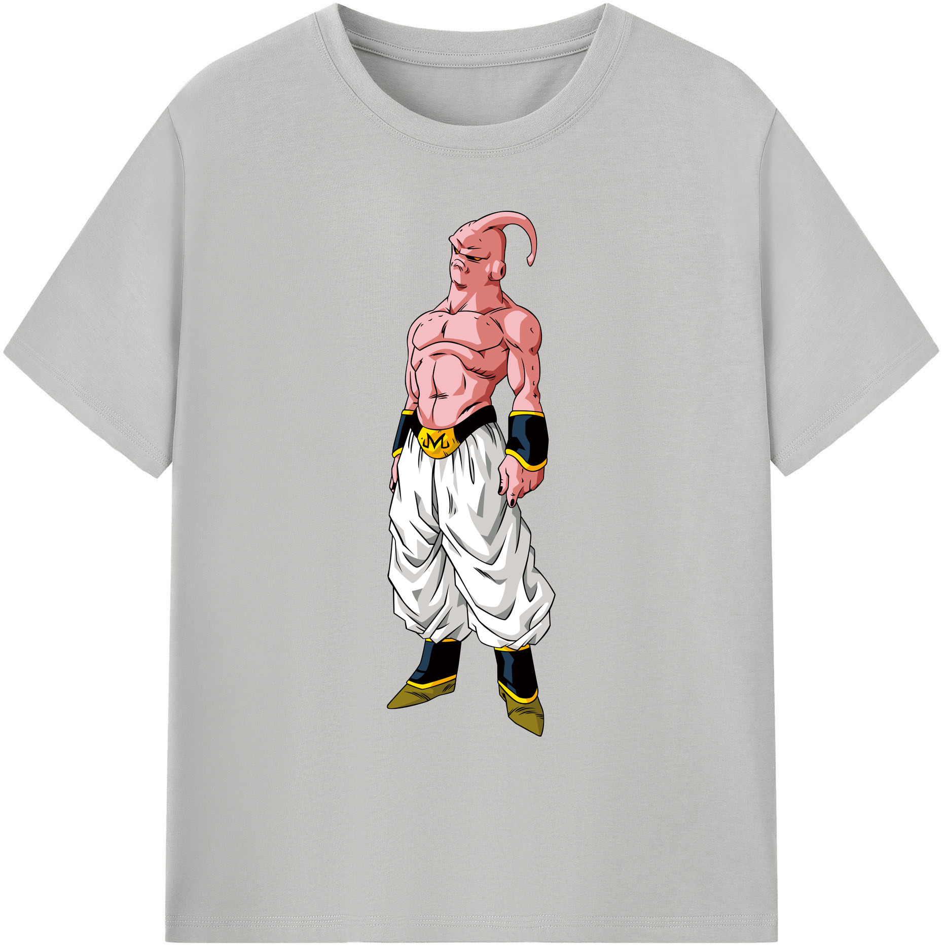 （画像用） ドラゴンボール 魔人ブウ DRAGON BALL Majin Buu 綿100％ メンズ半袖Tシャツ｜肌触りやわらか＆通気性