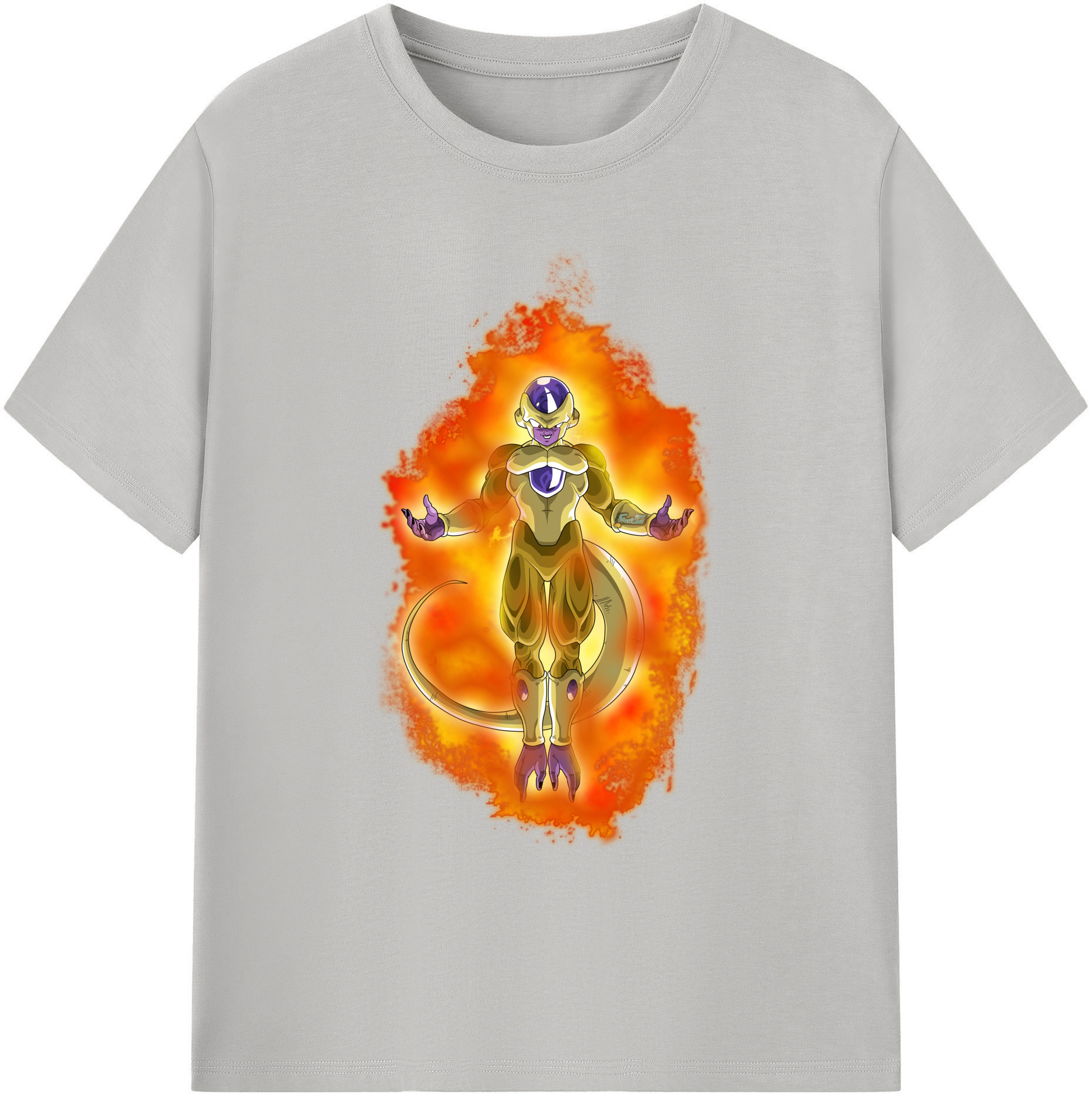 （画像用） ドラゴンボール フリーザ DRAGON BALL Frieza 綿100％ メンズ半袖Tシャツ｜肌触りやわらか＆通気性