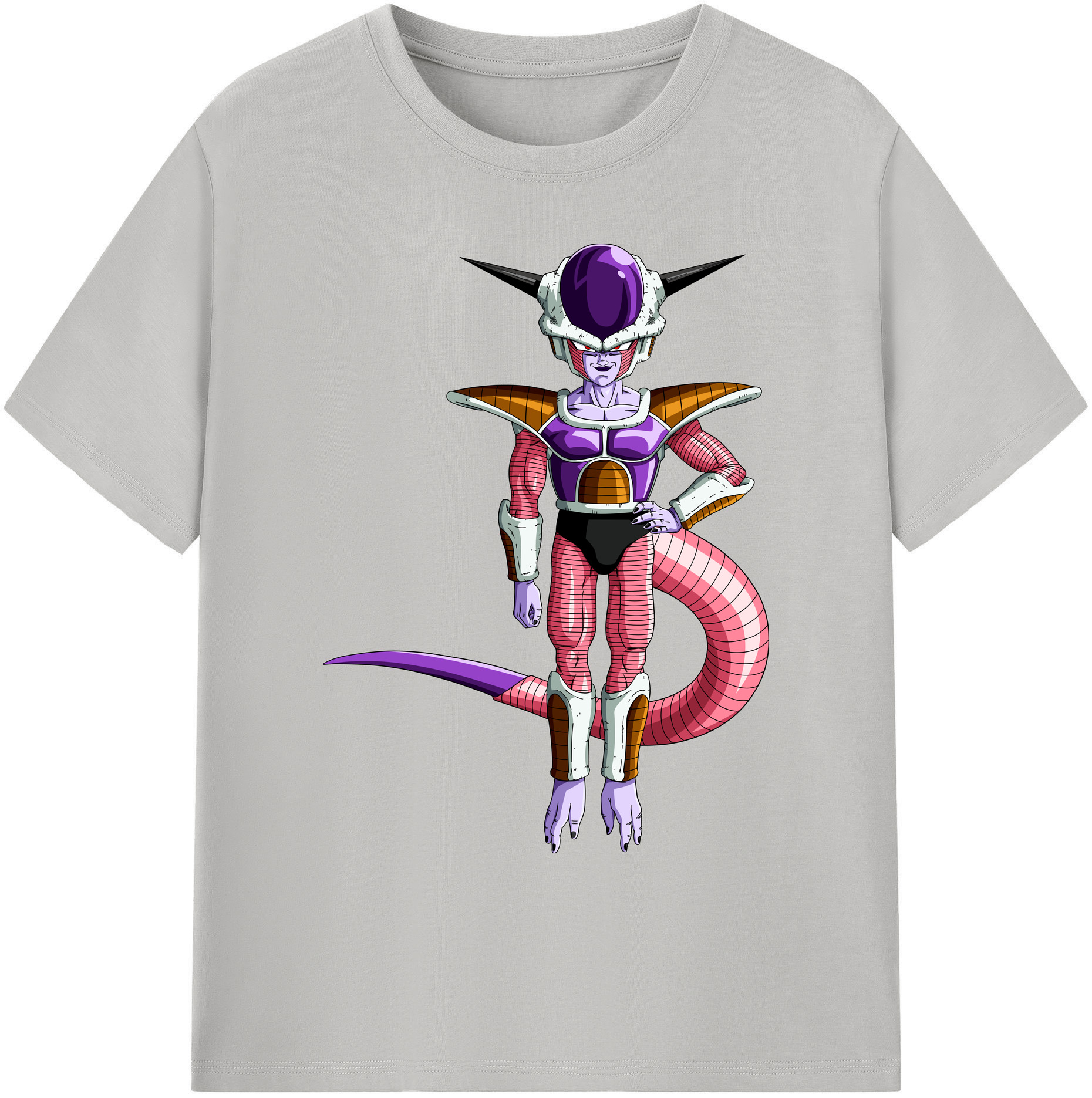 （画像用） ドラゴンボール フリーザ DRAGON BALL Frieza 綿100％ メンズ半袖Tシャツ｜肌触りやわらか＆通気性