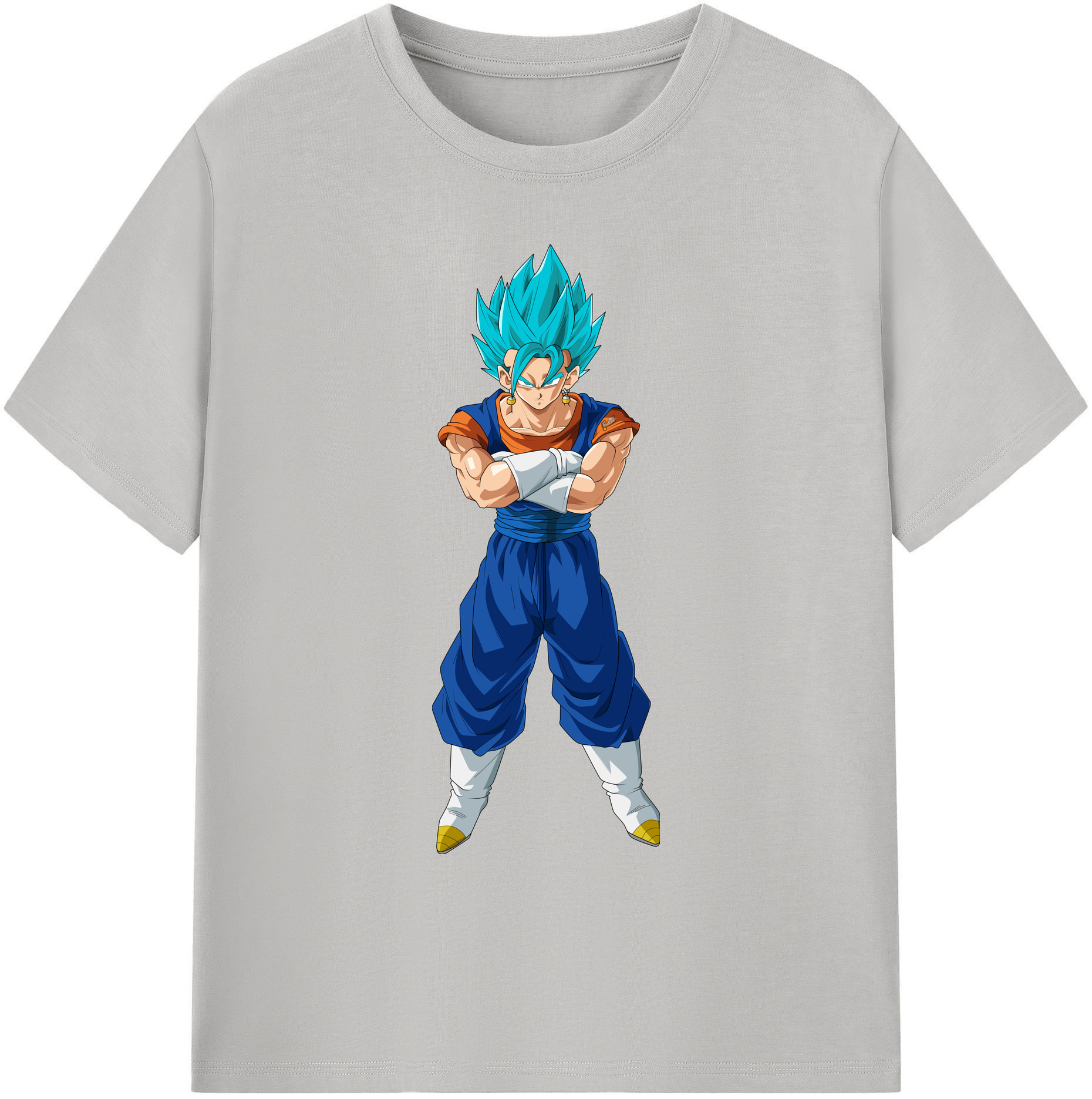 （画像用） ドラゴンボール ベジット DRAGON BALL Vegetto 綿100％ メンズ半袖Tシャツ｜肌触りやわらか＆通気性