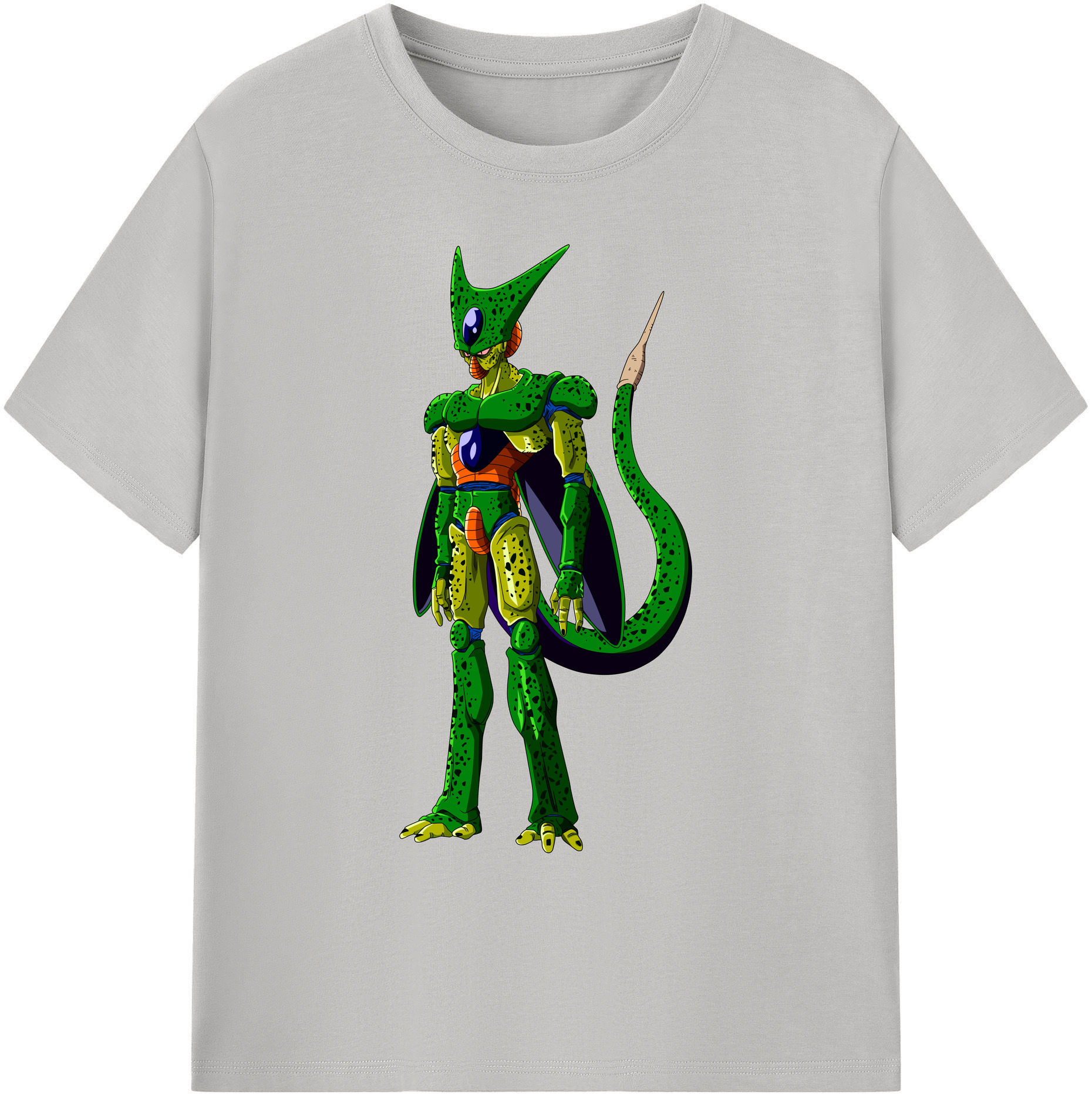 （画像用） ドラゴンボール セル DRAGON BALL Cell 綿100％ メンズ半袖Tシャツ｜肌触りやわらか＆通気性