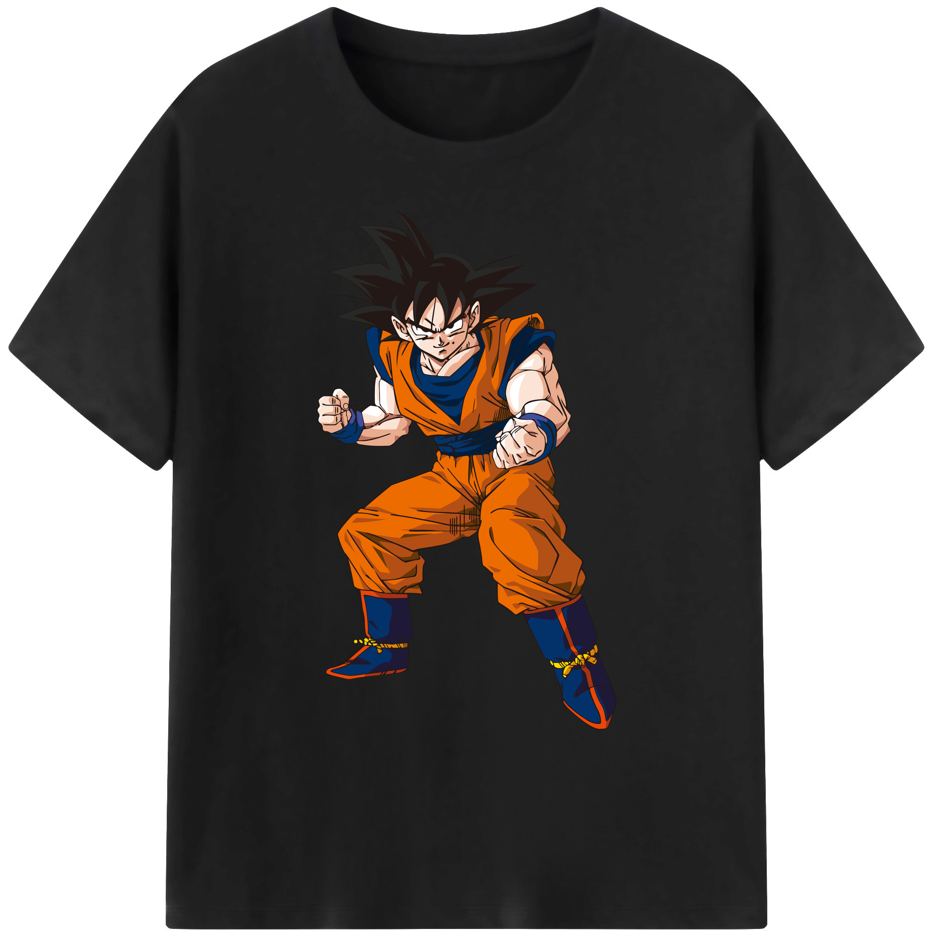 （画像用） ドラゴンボール 孫悟空（そん ごくう）Son Goku カカロット DRAGON BALL Kakarotto 綿100％ メンズ半袖Tシャツ｜肌触りやわらか＆通気性