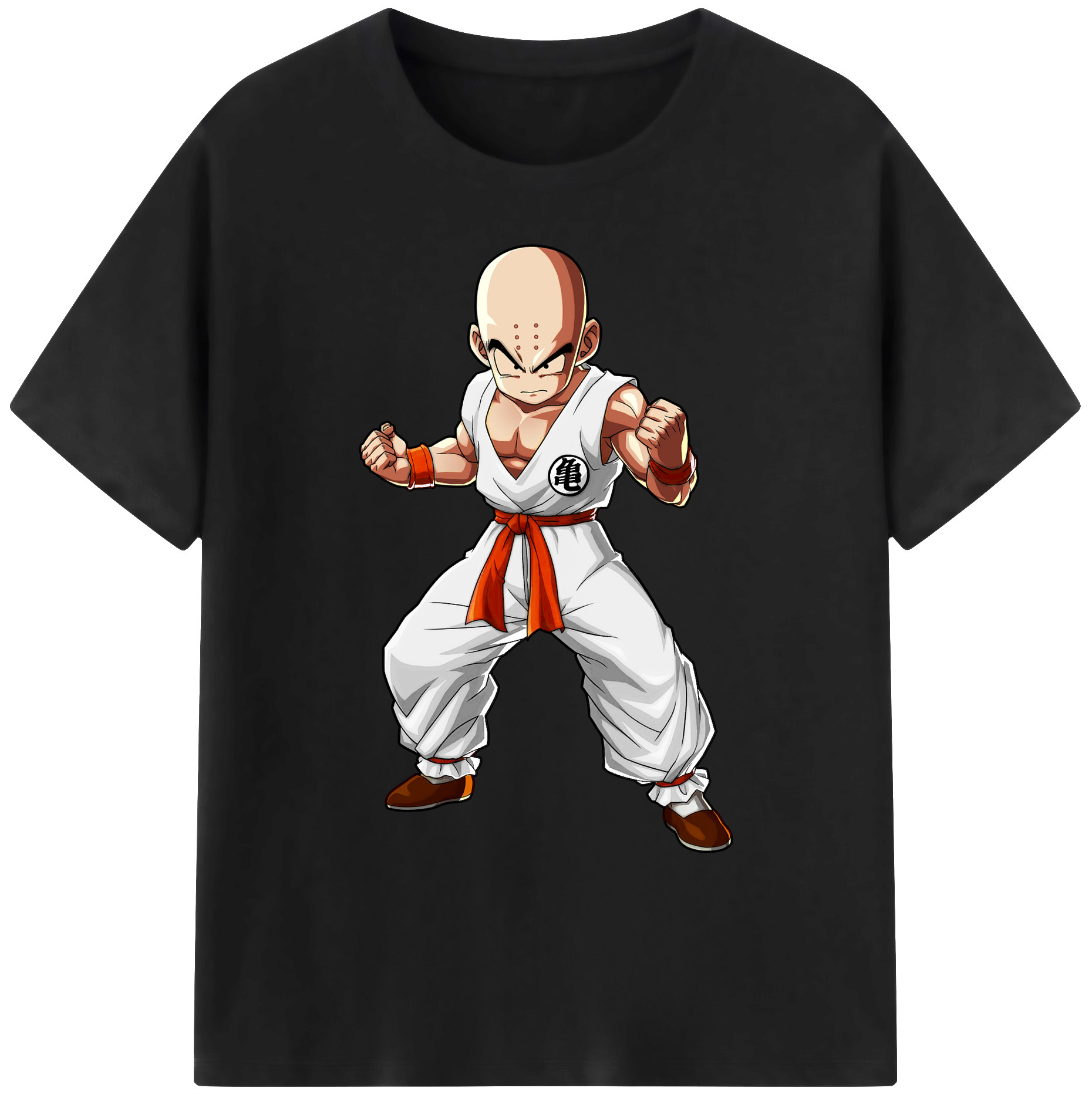 （画像用） ドラゴンボール クリリン DRAGON BALL krillin 綿100％ メンズ半袖Tシャツ｜肌触りやわらか＆通気性