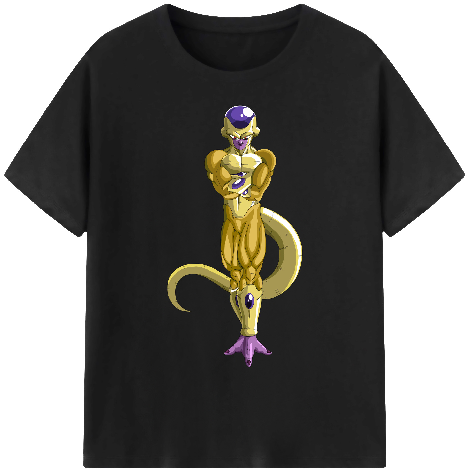 （画像用） ドラゴンボール フリーザ DRAGON BALL Frieza 綿100％ メンズ半袖Tシャツ｜肌触りやわらか＆通気性