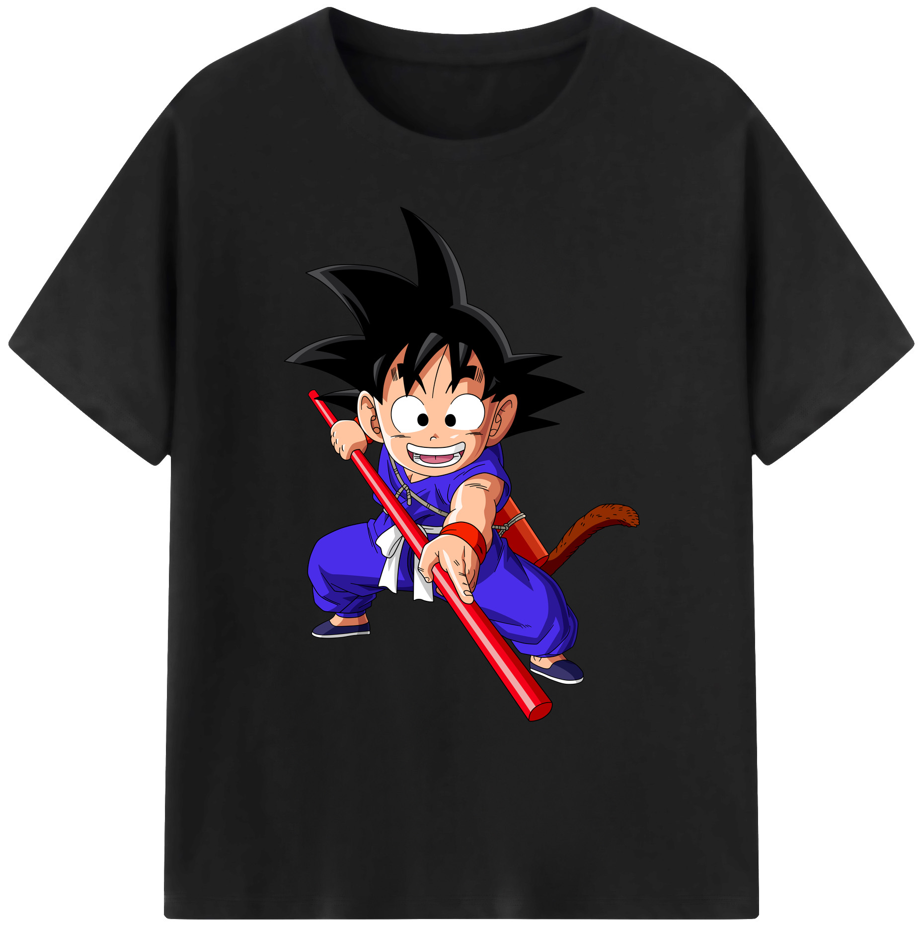 （画像用） ドラゴンボール 孫悟空（そん ごくう）Son Goku カカロット DRAGON BALL Kakarotto 綿100％ メンズ半袖Tシャツ｜肌触りやわらか＆通気性