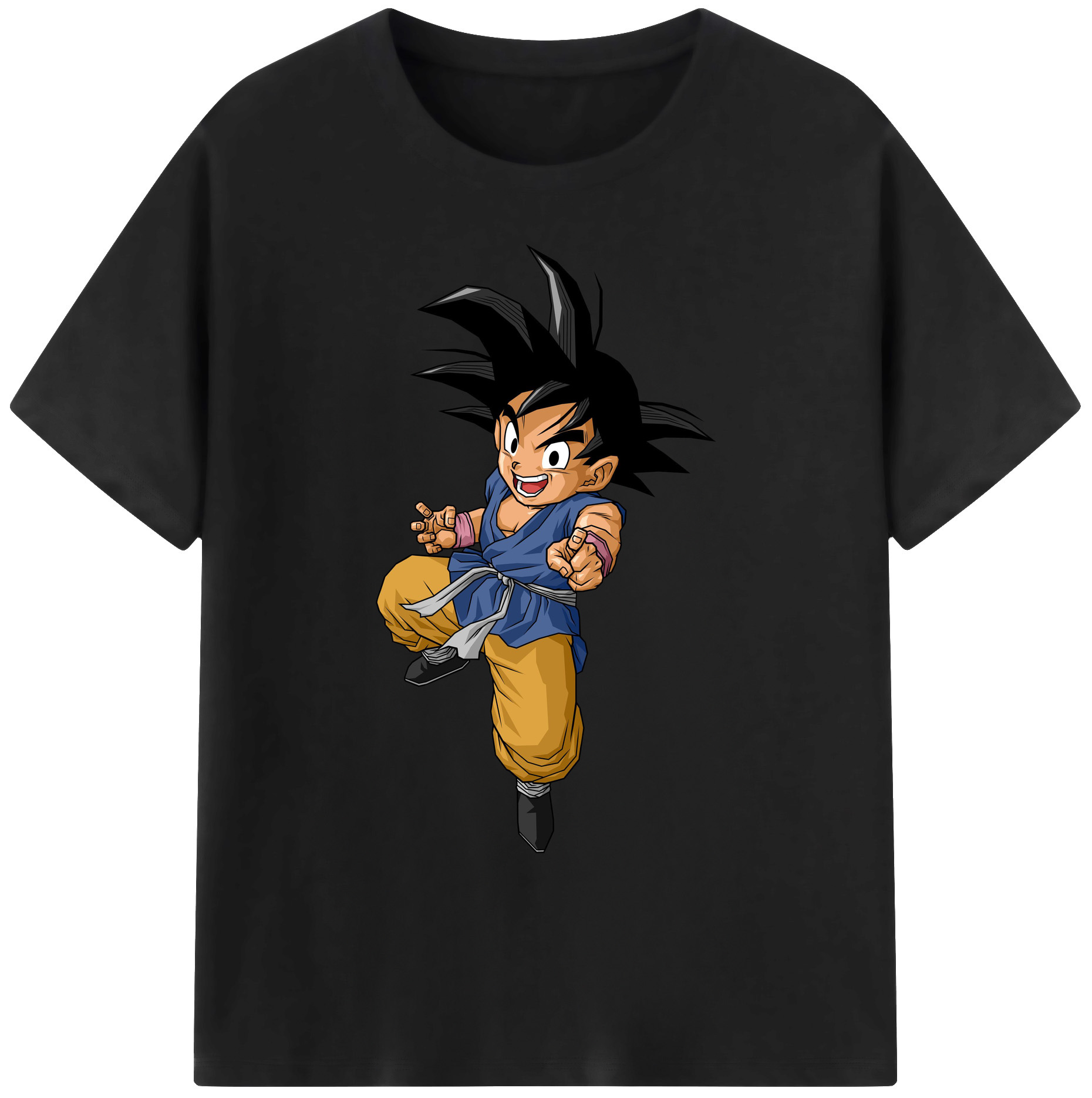 （画像用） ドラゴンボール 孫悟空（そん ごくう）Son Goku カカロット DRAGON BALL Kakarotto 綿100％ メンズ半袖Tシャツ｜肌触りやわらか＆通気性