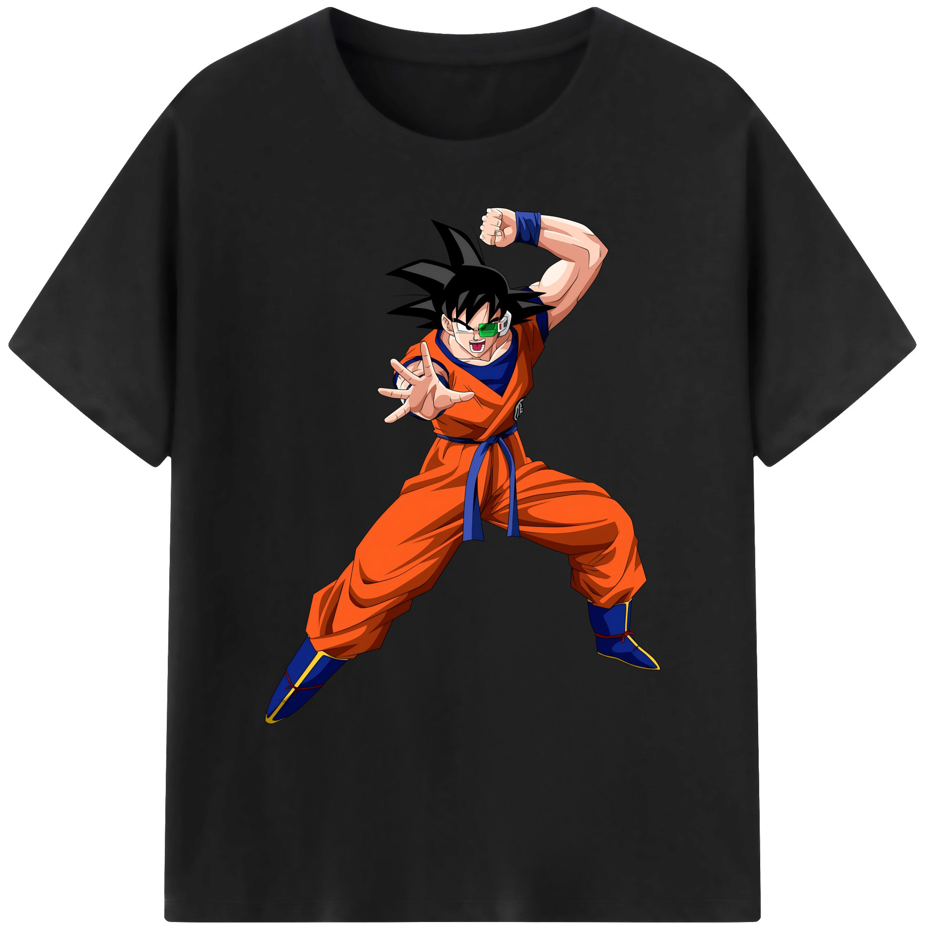 （画像用） ドラゴンボール 孫悟空（そん ごくう）Son Goku カカロット DRAGON BALL Kakarotto 綿100％ メンズ半袖Tシャツ｜肌触りやわらか＆通気性