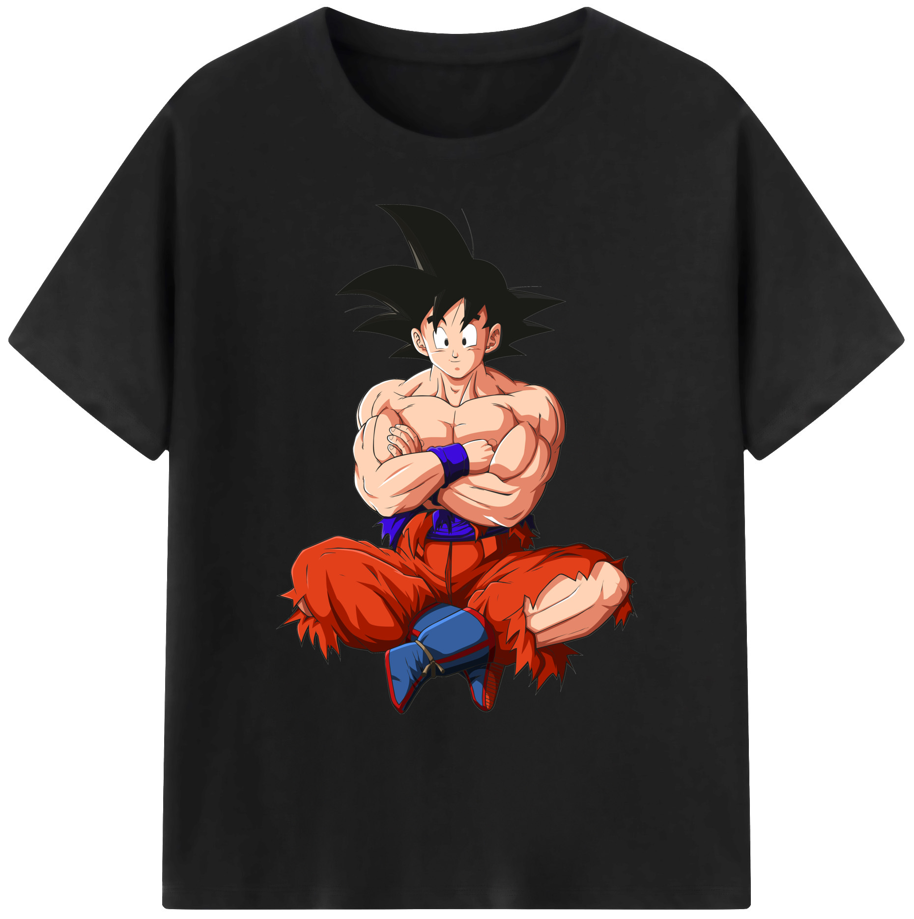 （画像用） ドラゴンボール 孫悟空（そん ごくう）Son Goku カカロット DRAGON BALL Kakarotto 綿100％ メンズ半袖Tシャツ｜肌触りやわらか＆通気性