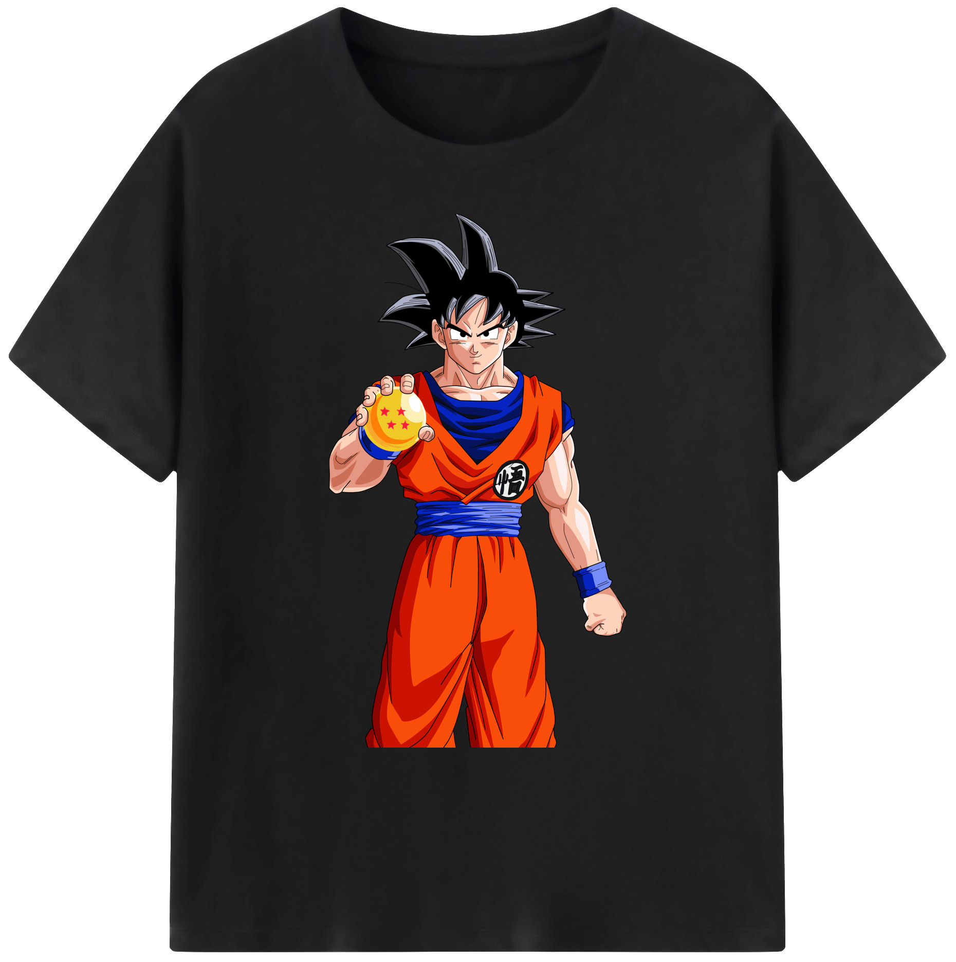 （画像用） ドラゴンボール 孫悟空（そん ごくう）Son Goku カカロット DRAGON BALL Kakarotto 綿100％ メンズ半袖Tシャツ｜肌触りやわらか＆通気性