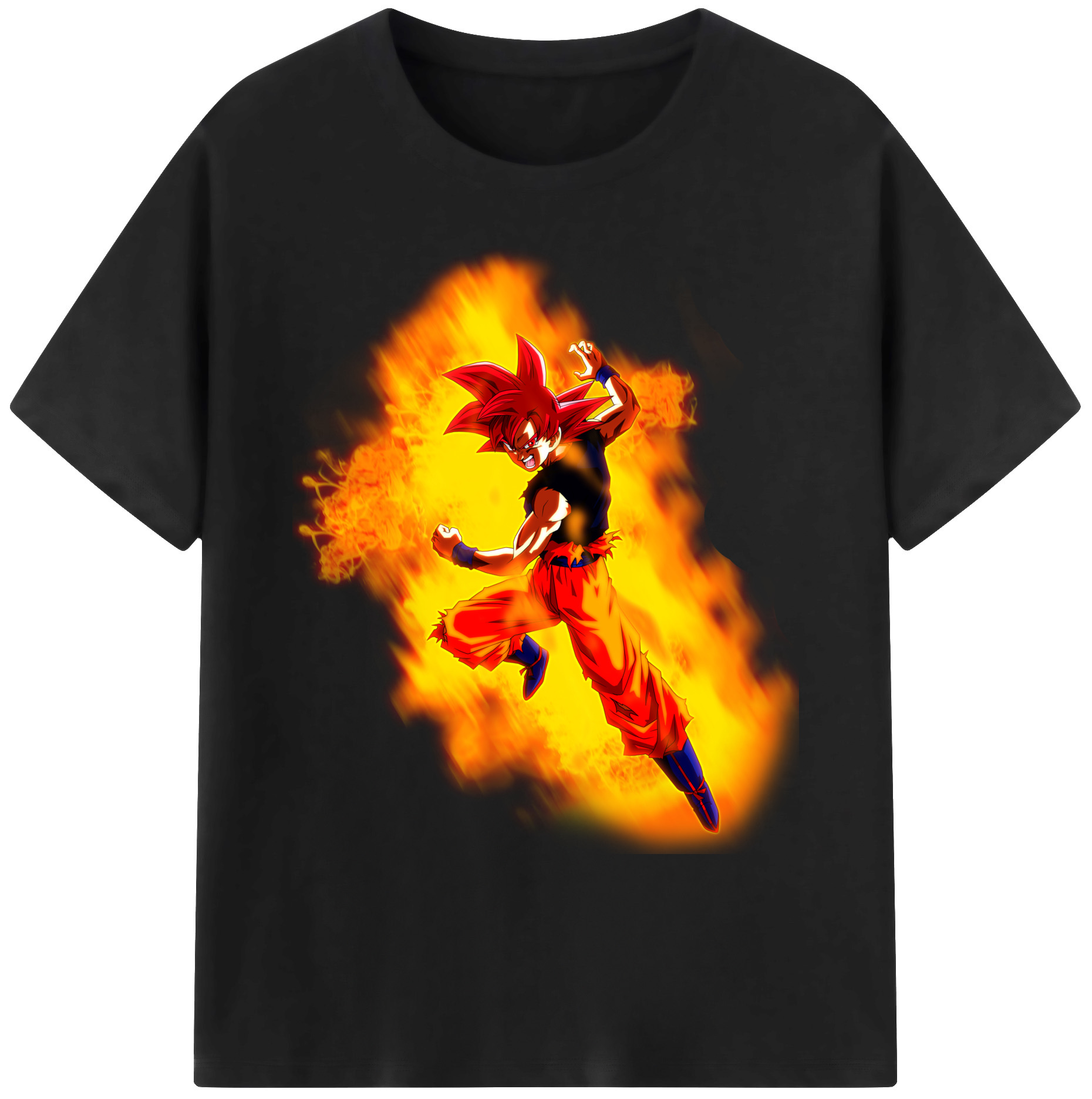 （画像用） ドラゴンボール 孫悟空（そん ごくう）Son Goku カカロット DRAGON BALL Kakarotto 綿100％ メンズ半袖Tシャツ｜肌触りやわらか＆通気性