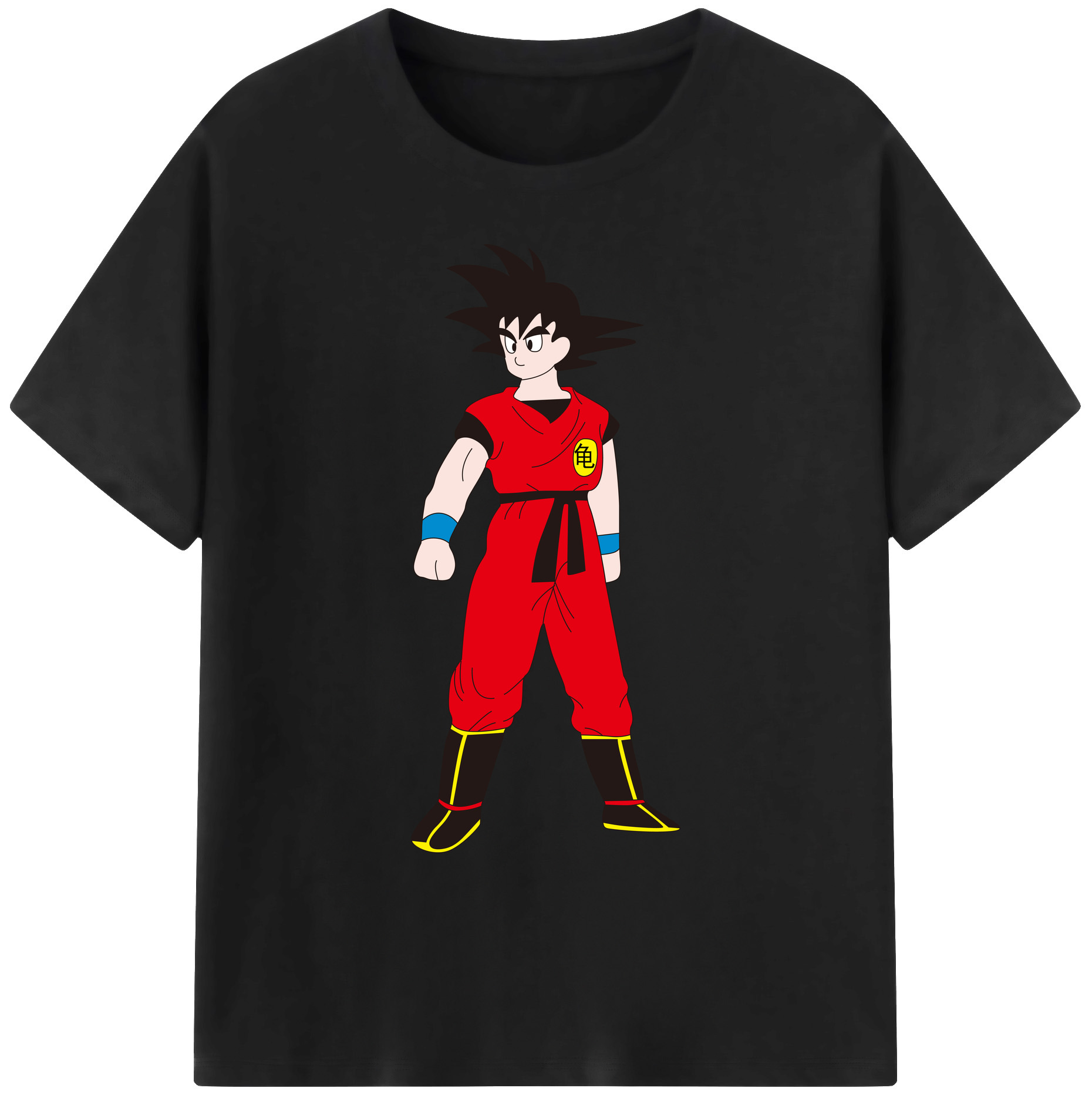 （画像用） ドラゴンボール 孫悟空（そん ごくう）Son Goku カカロット DRAGON BALL Kakarotto 綿100％ メンズ半袖Tシャツ｜肌触りやわらか＆通気性