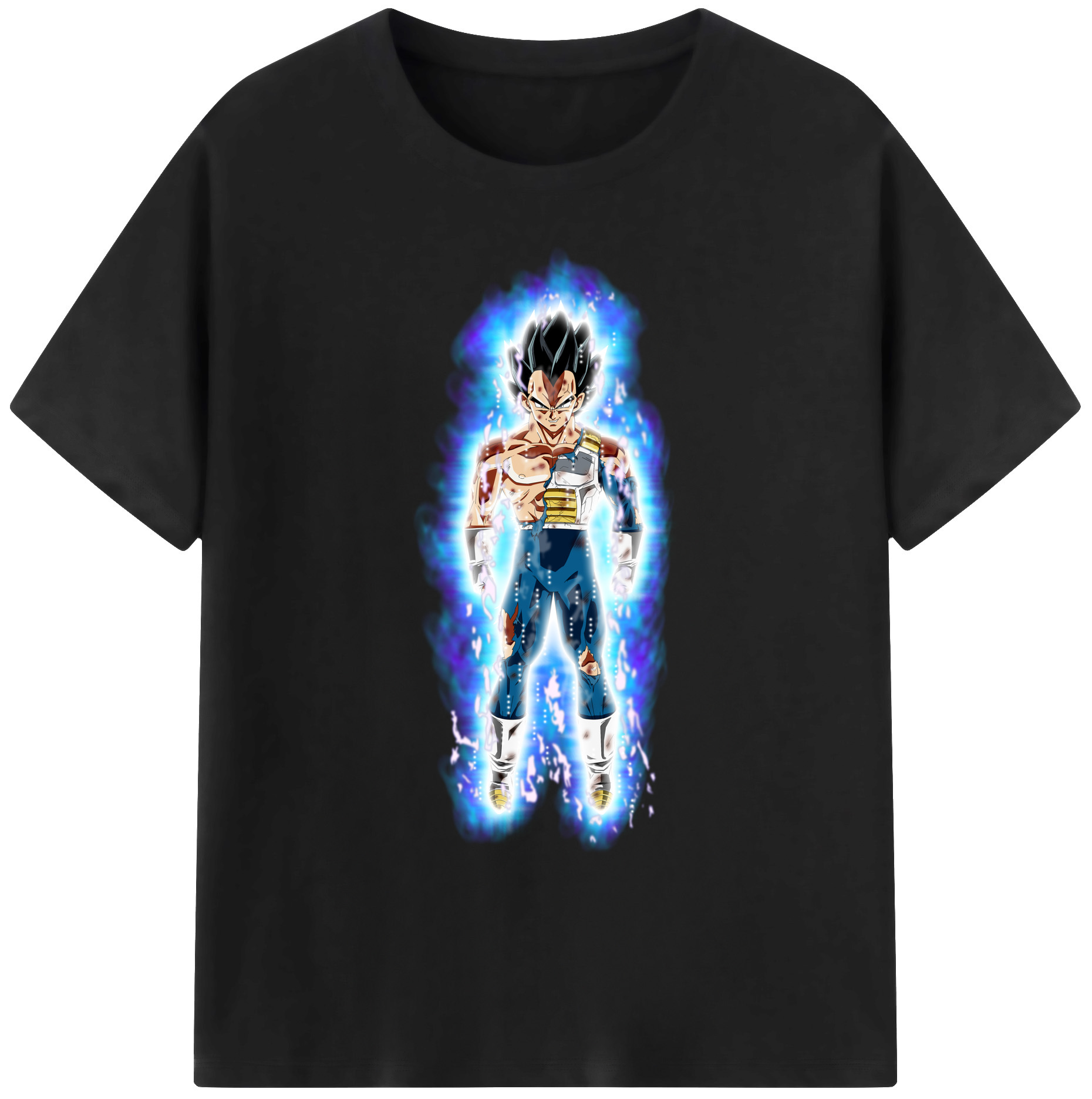 （画像用） ドラゴンボール ベジータ四世（Bejīta Yonsei）DRAGON BALL Vegeta IV 綿100％ メンズ半袖Tシャツ｜肌触りやわらか＆通気性