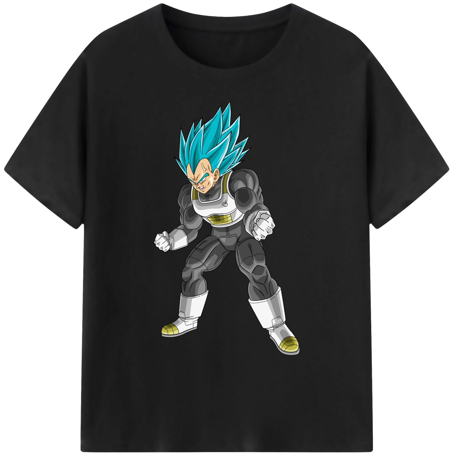 （画像用） ドラゴンボール ベジータ四世（Bejīta Yonsei）DRAGON BALL Vegeta IV 綿100％ メンズ半袖Tシャツ｜肌触りやわらか＆通気性