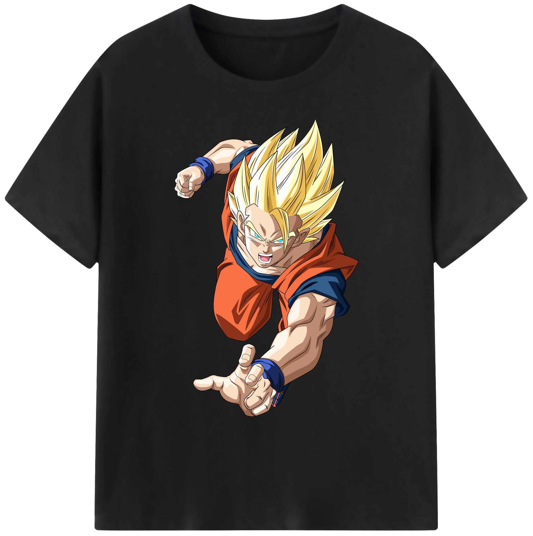 （画像用） ドラゴンボール 孫 悟飯（そんごはん）DRAGON BALL Son Gohan 綿100％ メンズ半袖Tシャツ｜肌触りやわらか＆通気性