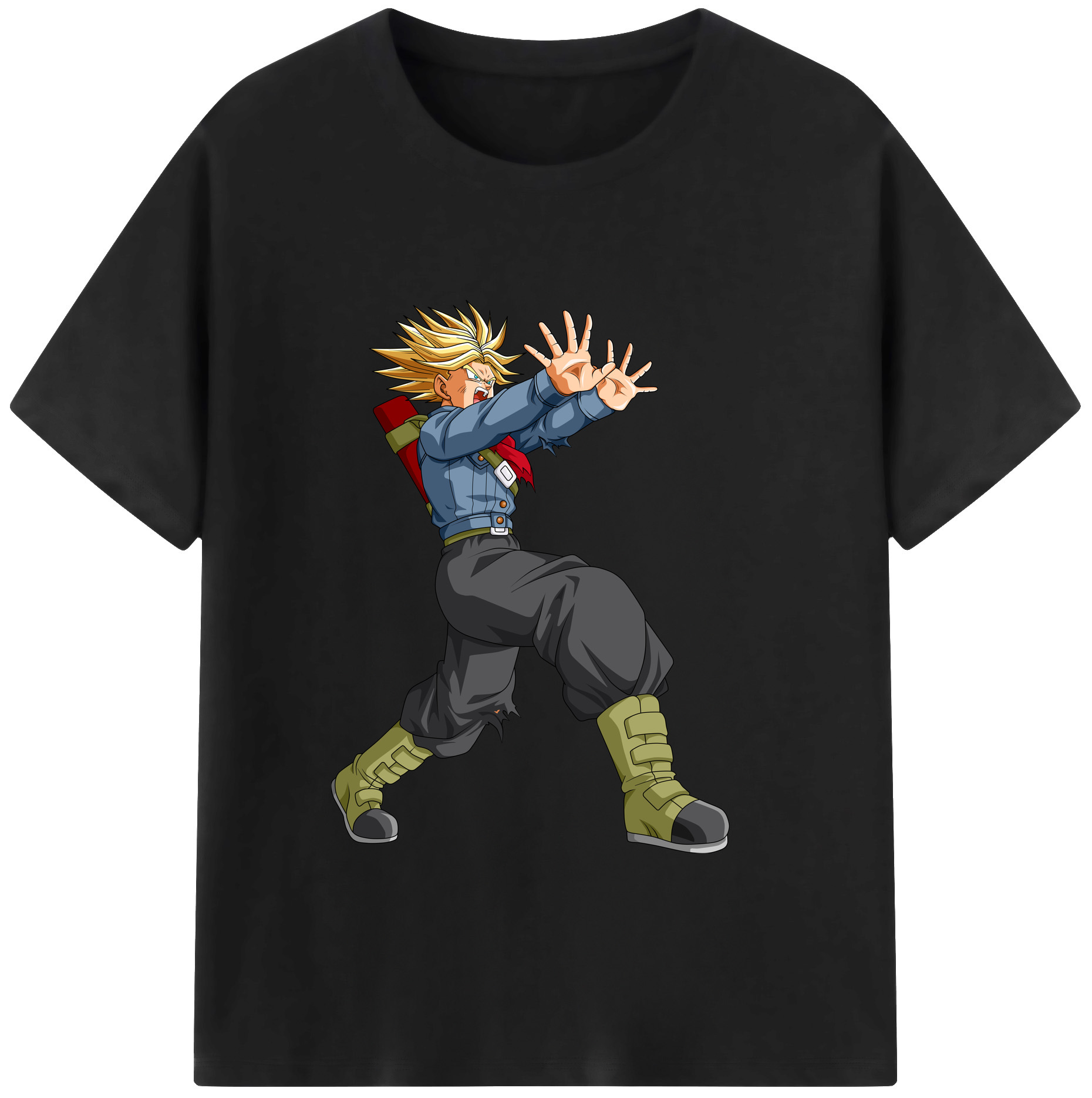 （画像用） ドラゴンボール トランクス（Torankusu）DRAGON BALL Trunks 綿100％ メンズ半袖Tシャツ｜肌触りやわらか＆通気性
