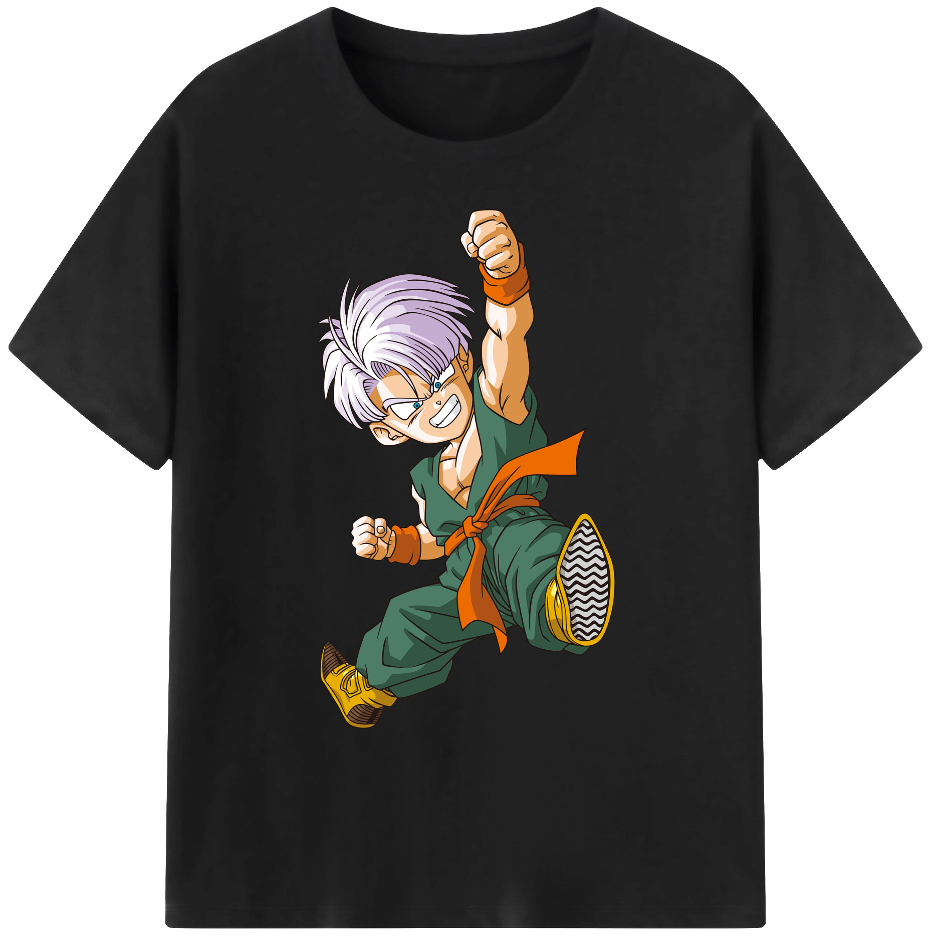 （画像用） ドラゴンボール トランクス（Torankusu）DRAGON BALL Trunks 綿100％ メンズ半袖Tシャツ｜肌触りやわらか＆通気性