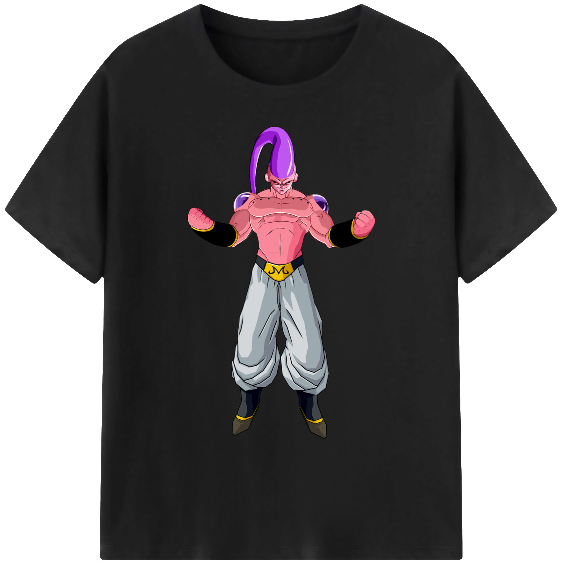（画像用） ドラゴンボール 魔人ブウ DRAGON BALL Majin Buu 綿100％ メンズ半袖Tシャツ｜肌触りやわらか＆通気性