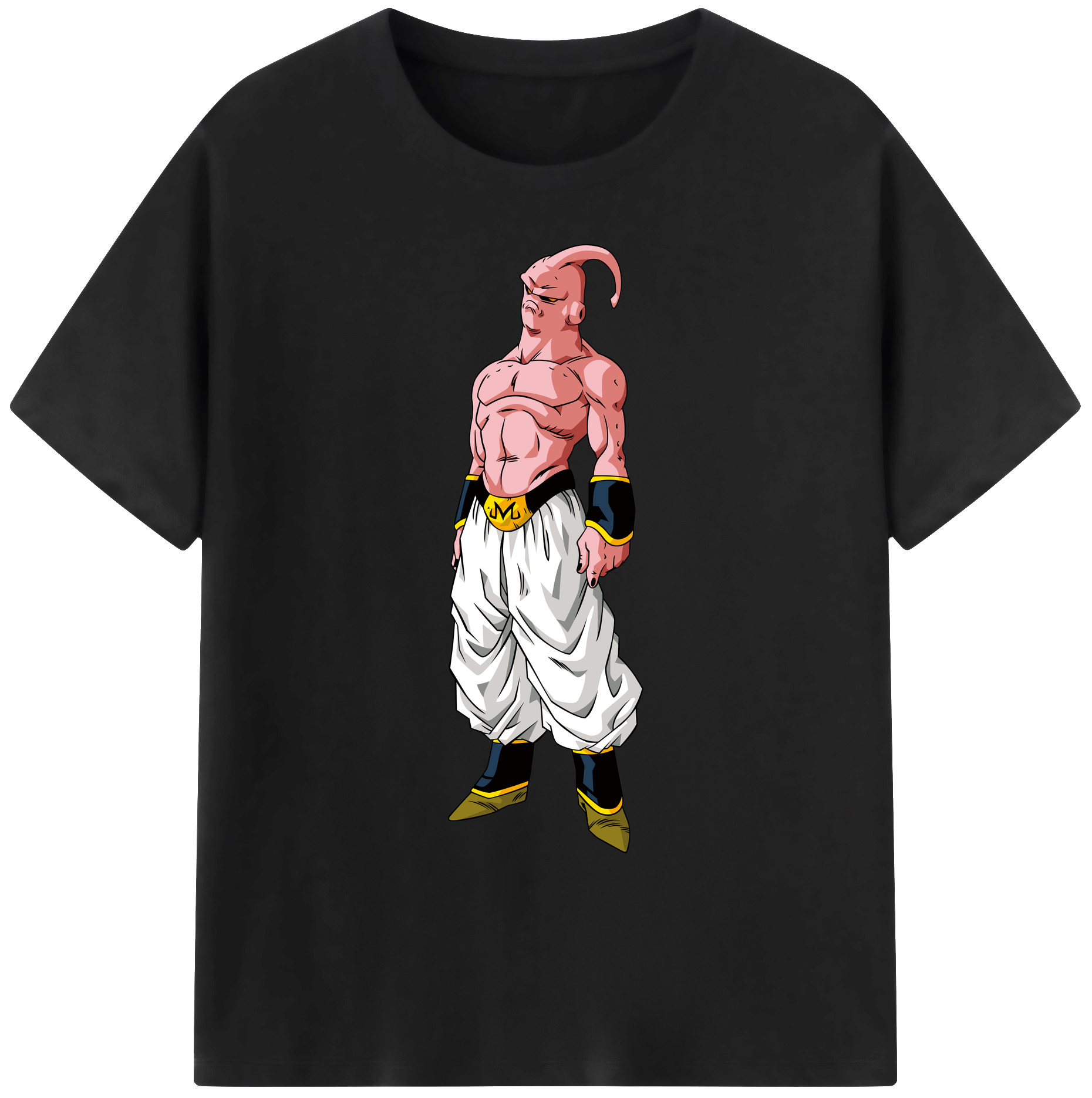 （画像用） ドラゴンボール 魔人ブウ DRAGON BALL Majin Buu 綿100％ メンズ半袖Tシャツ｜肌触りやわらか＆通気性