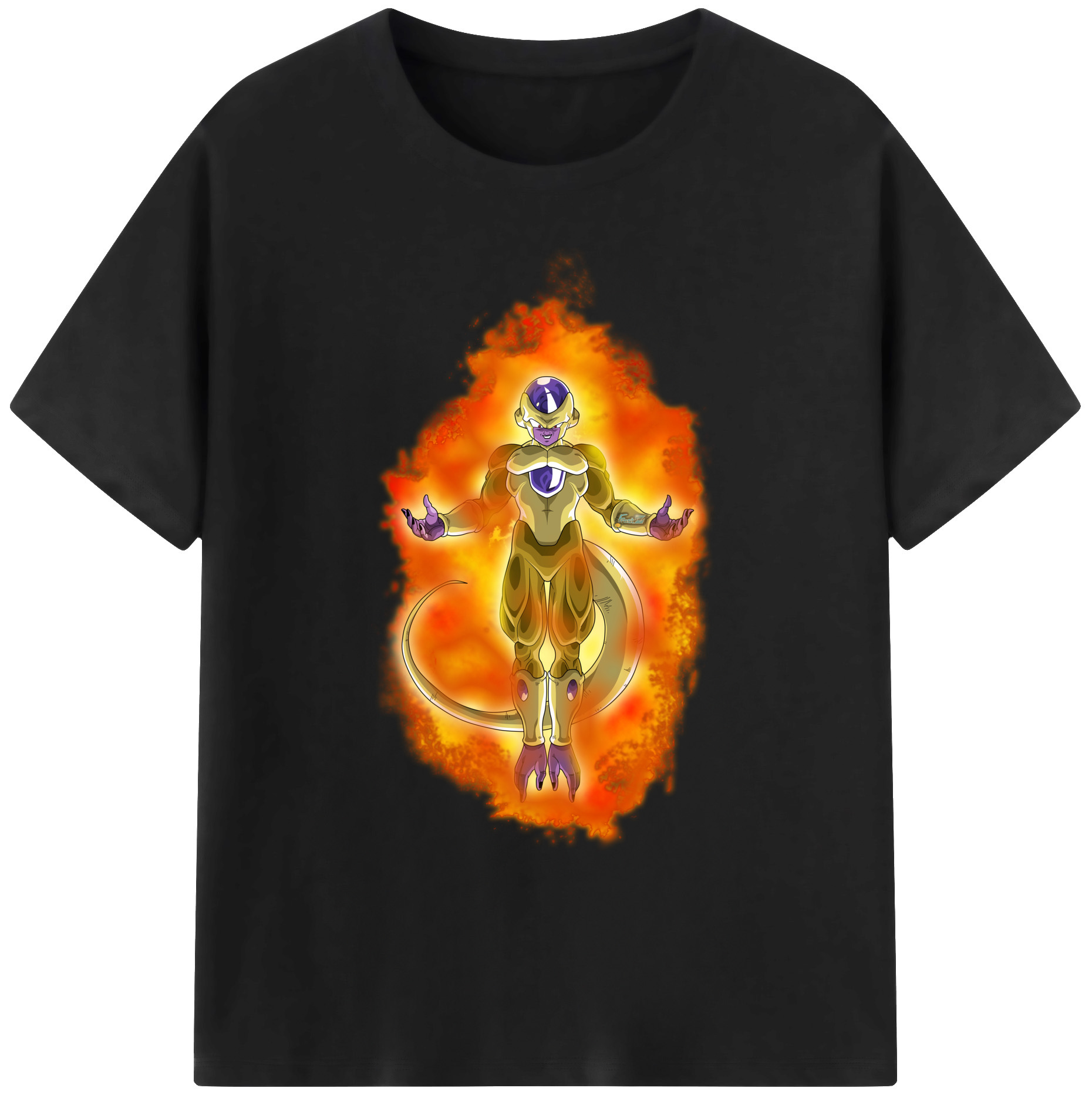 （画像用） ドラゴンボール フリーザ DRAGON BALL Frieza 綿100％ メンズ半袖Tシャツ｜肌触りやわらか＆通気性