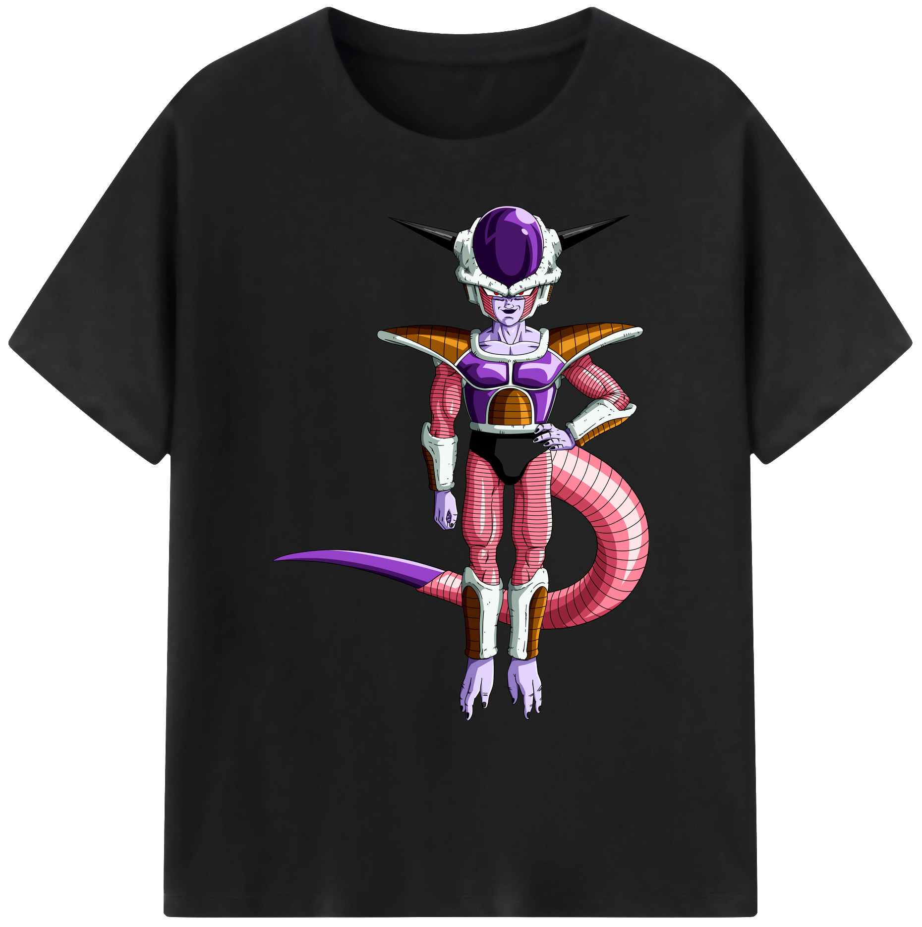 （画像用） ドラゴンボール フリーザ DRAGON BALL Frieza 綿100％ メンズ半袖Tシャツ｜肌触りやわらか＆通気性