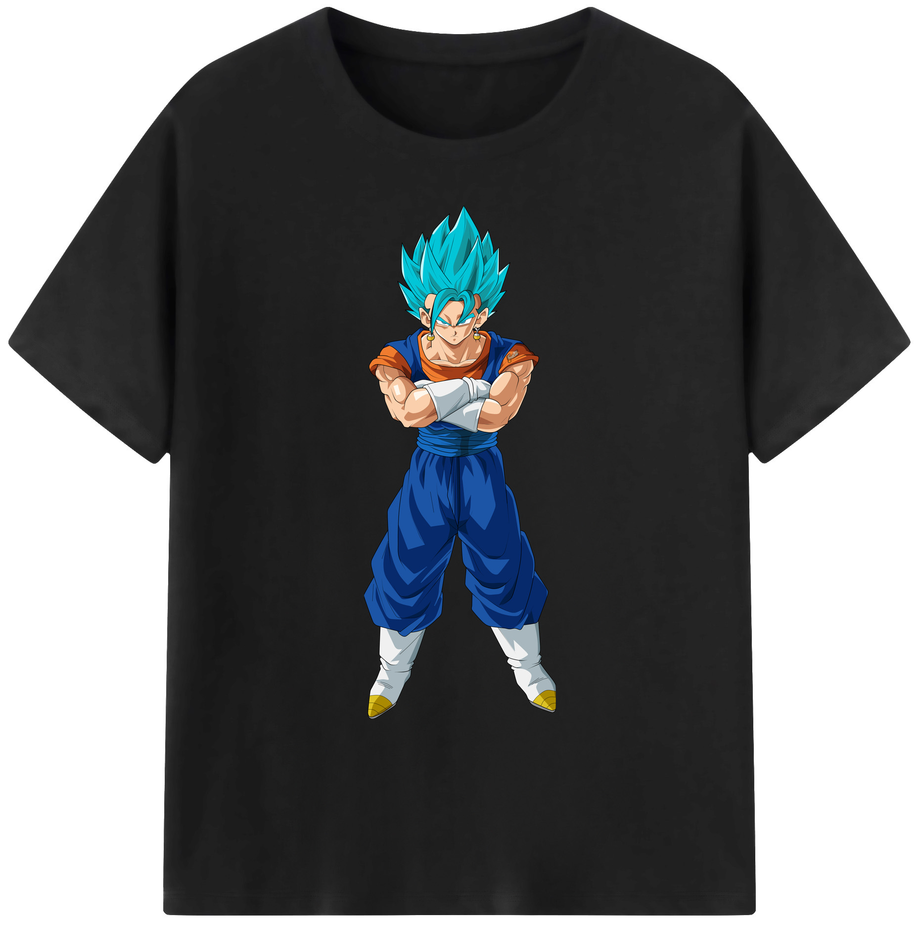 （画像用） ドラゴンボール ベジット DRAGON BALL Vegetto 綿100％ メンズ半袖Tシャツ｜肌触りやわらか＆通気性