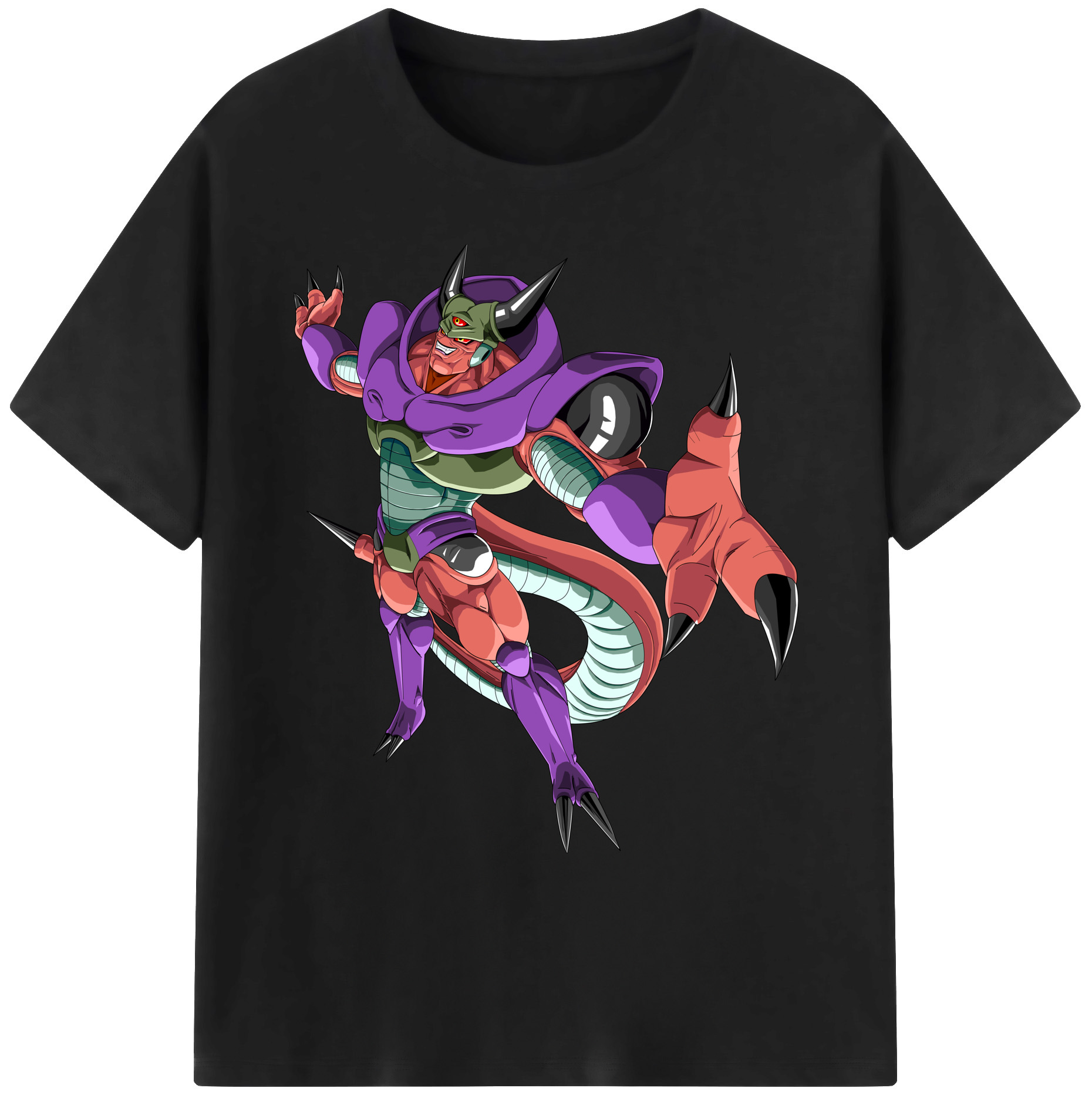 （画像用） ドラゴンボール ジャネンバ DRAGON BALL Janemba 綿100％ メンズ半袖Tシャツ｜肌触りやわらか＆通気性