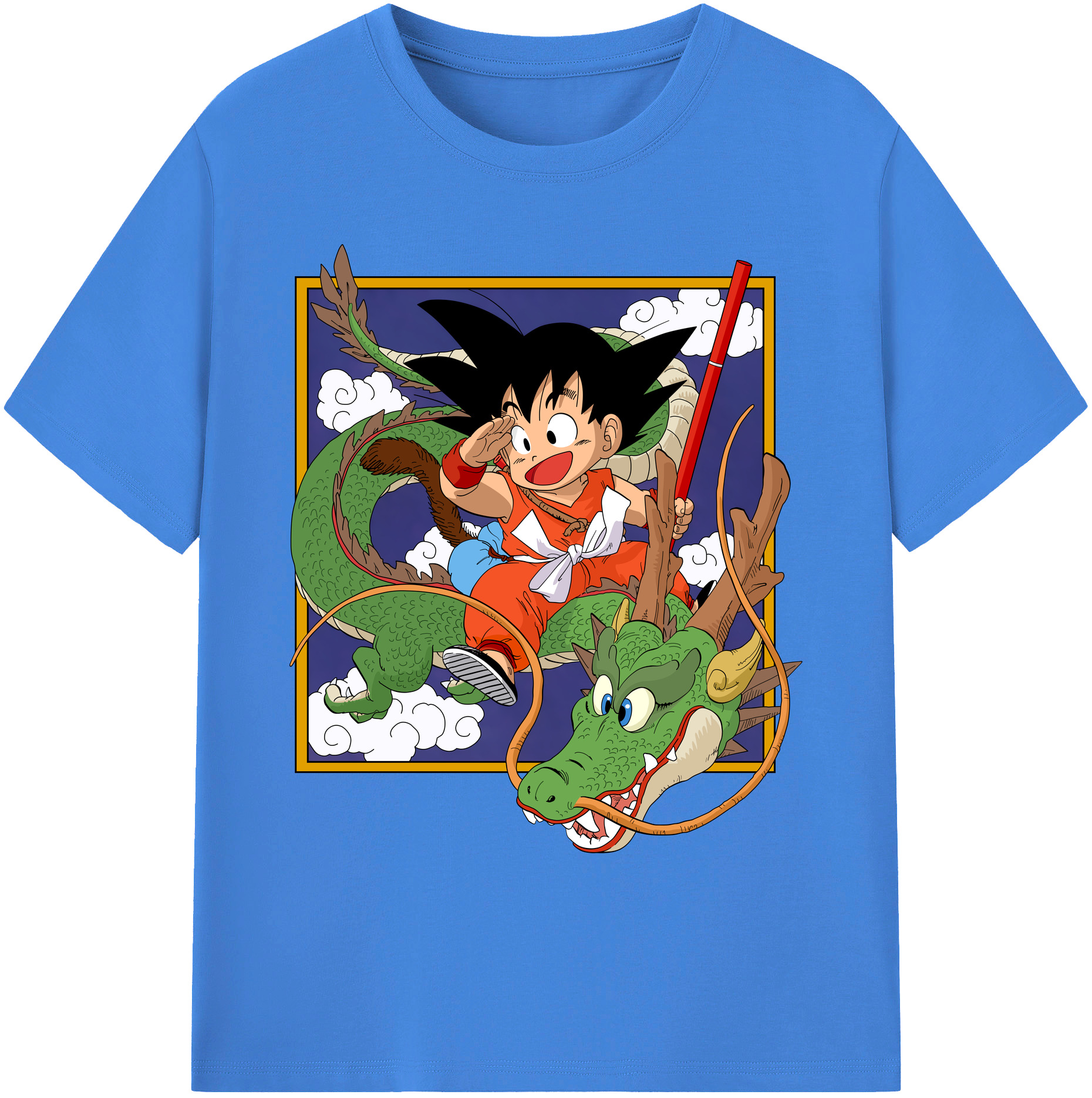 （画像用） ドラゴンボール 孫悟空（そん ごくう）Son Goku カカロット DRAGON BALL Kakarotto 綿100％ メンズ半袖Tシャツ｜肌触りやわらか＆通気性