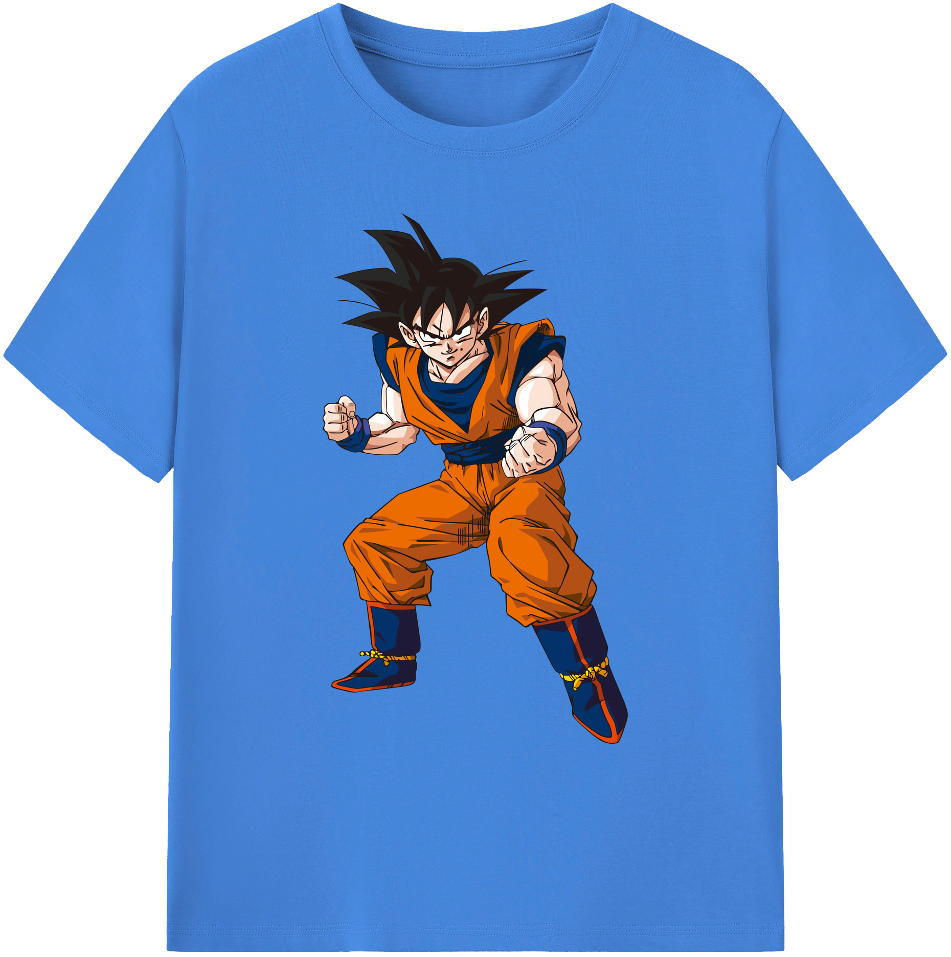（画像用） ドラゴンボール 孫悟空（そん ごくう）Son Goku カカロット DRAGON BALL Kakarotto 綿100％ メンズ半袖Tシャツ｜肌触りやわらか＆通気性