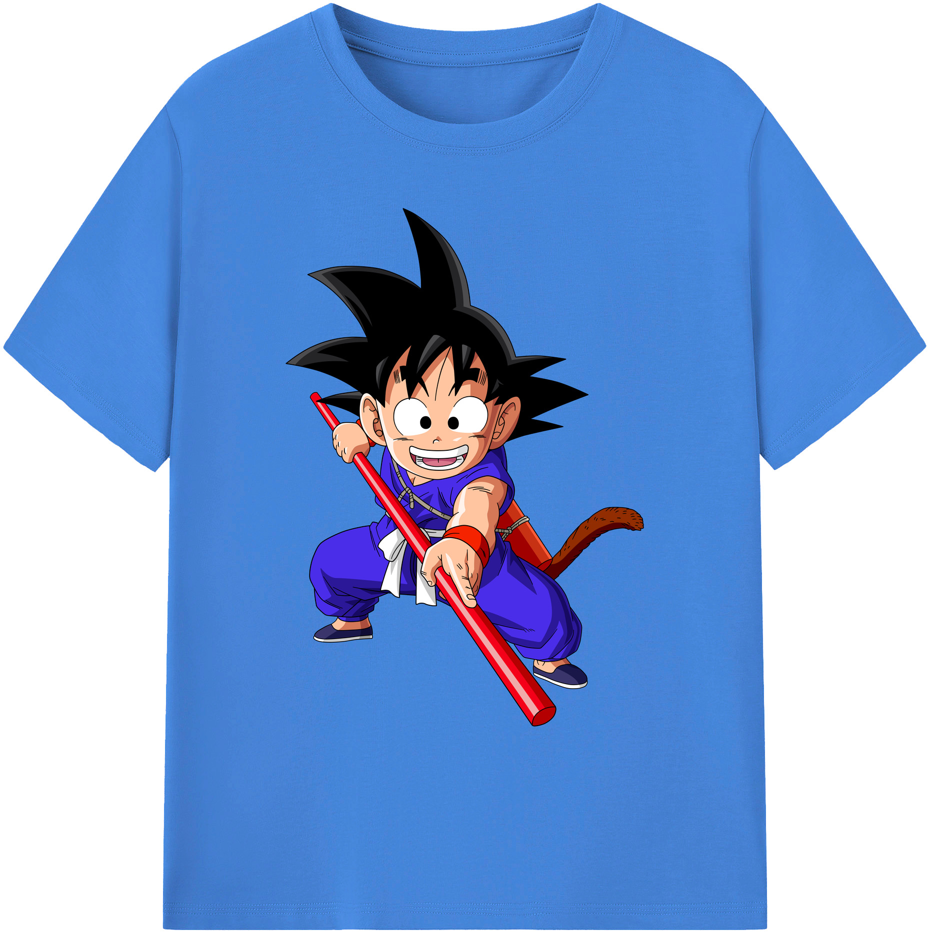 （画像用） ドラゴンボール 孫悟空（そん ごくう）Son Goku カカロット DRAGON BALL Kakarotto 綿100％ メンズ半袖Tシャツ｜肌触りやわらか＆通気性