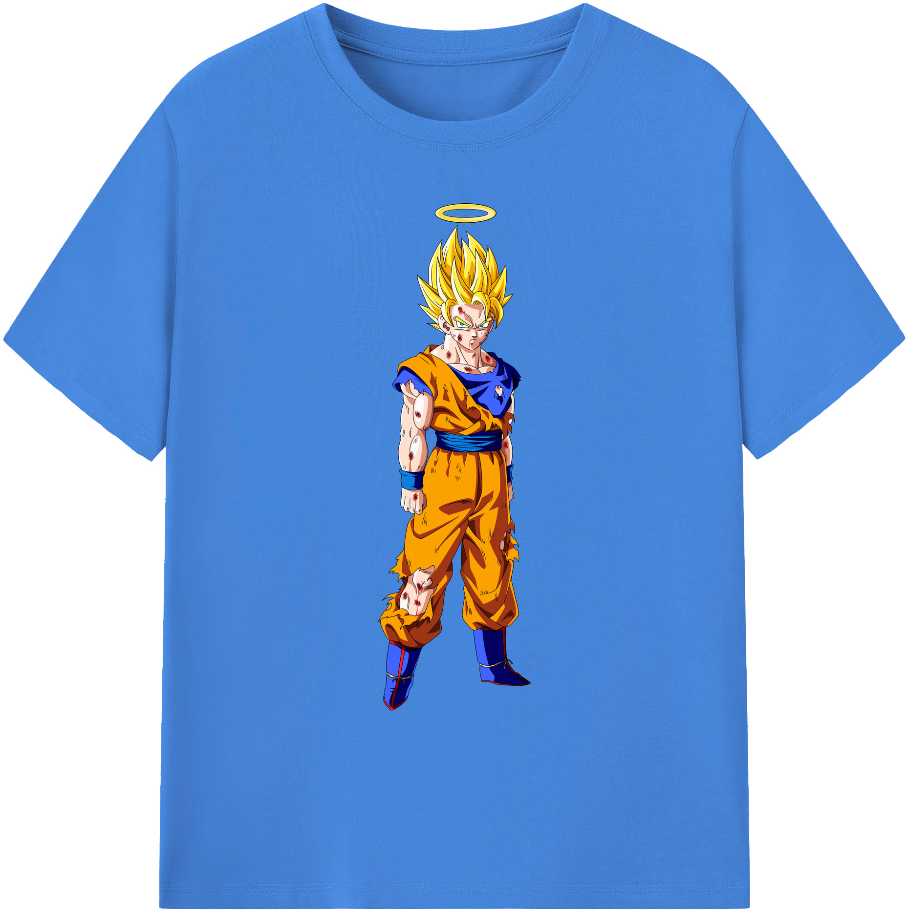 （画像用） ドラゴンボール 孫悟空（そん ごくう）Son Goku カカロット DRAGON BALL Kakarotto 綿100％ メンズ半袖Tシャツ｜肌触りやわらか＆通気性