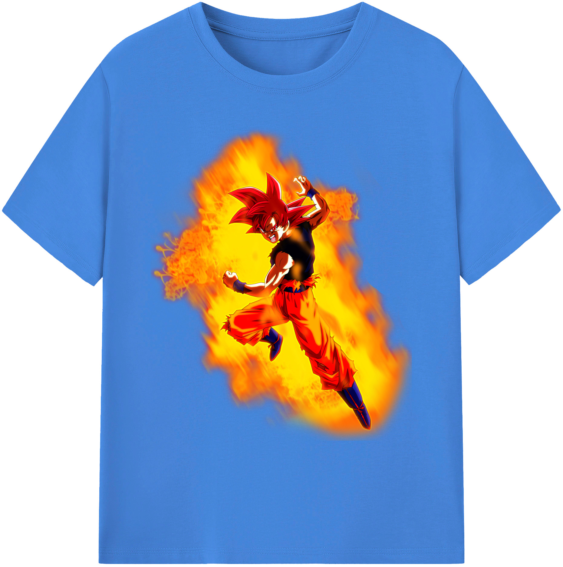 （画像用） ドラゴンボール 孫悟空（そん ごくう）Son Goku カカロット DRAGON BALL Kakarotto 綿100％ メンズ半袖Tシャツ｜肌触りやわらか＆通気性