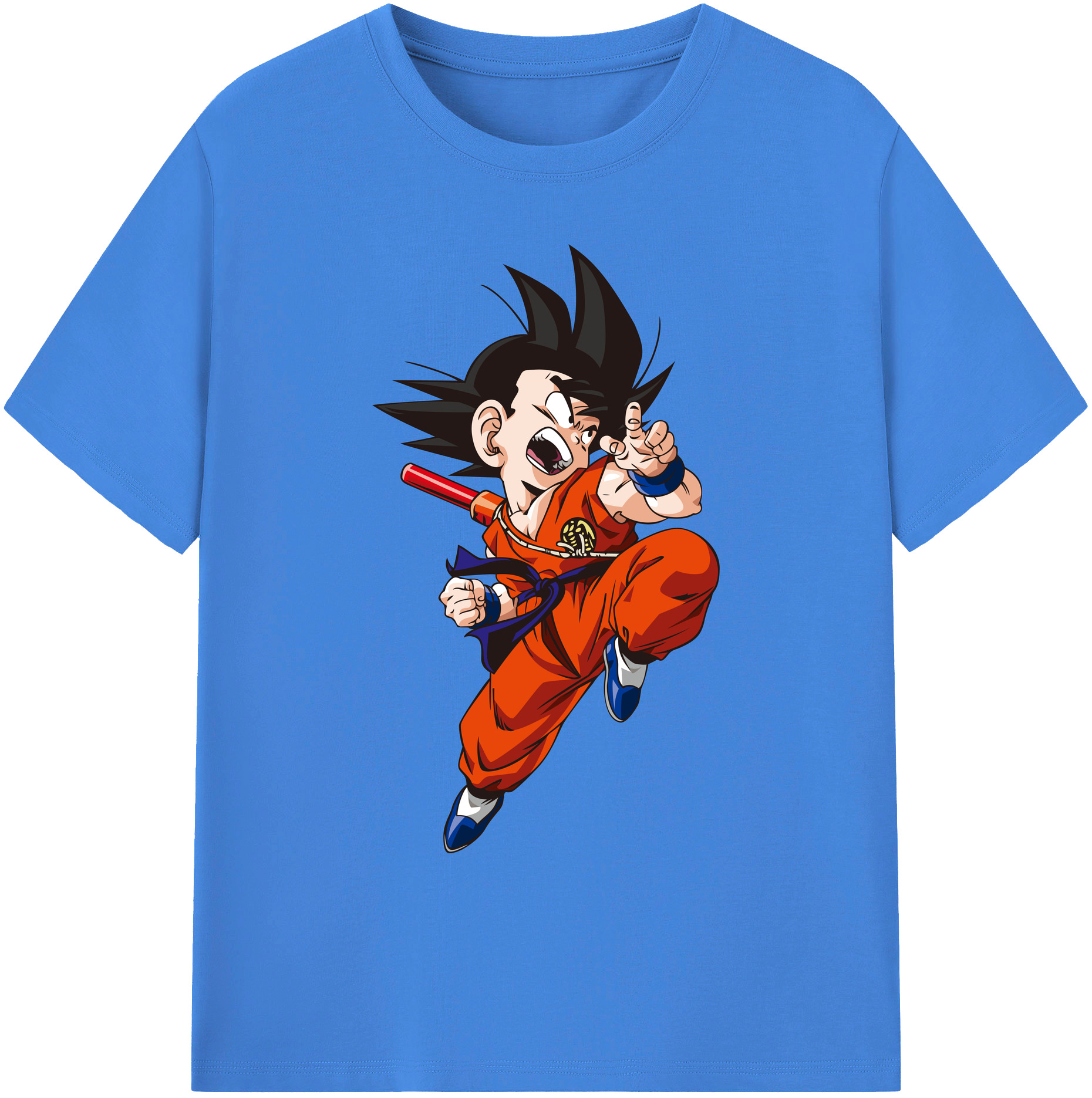 （画像用） ドラゴンボール 孫悟空（そん ごくう）Son Goku カカロット DRAGON BALL Kakarotto 綿100％ メンズ半袖Tシャツ｜肌触りやわらか＆通気性