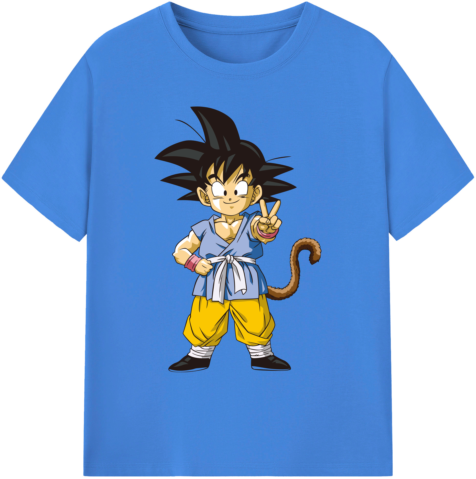 （画像用） ドラゴンボール 孫悟空（そん ごくう）Son Goku カカロット DRAGON BALL Kakarotto 綿100％ メンズ半袖Tシャツ｜肌触りやわらか＆通気性