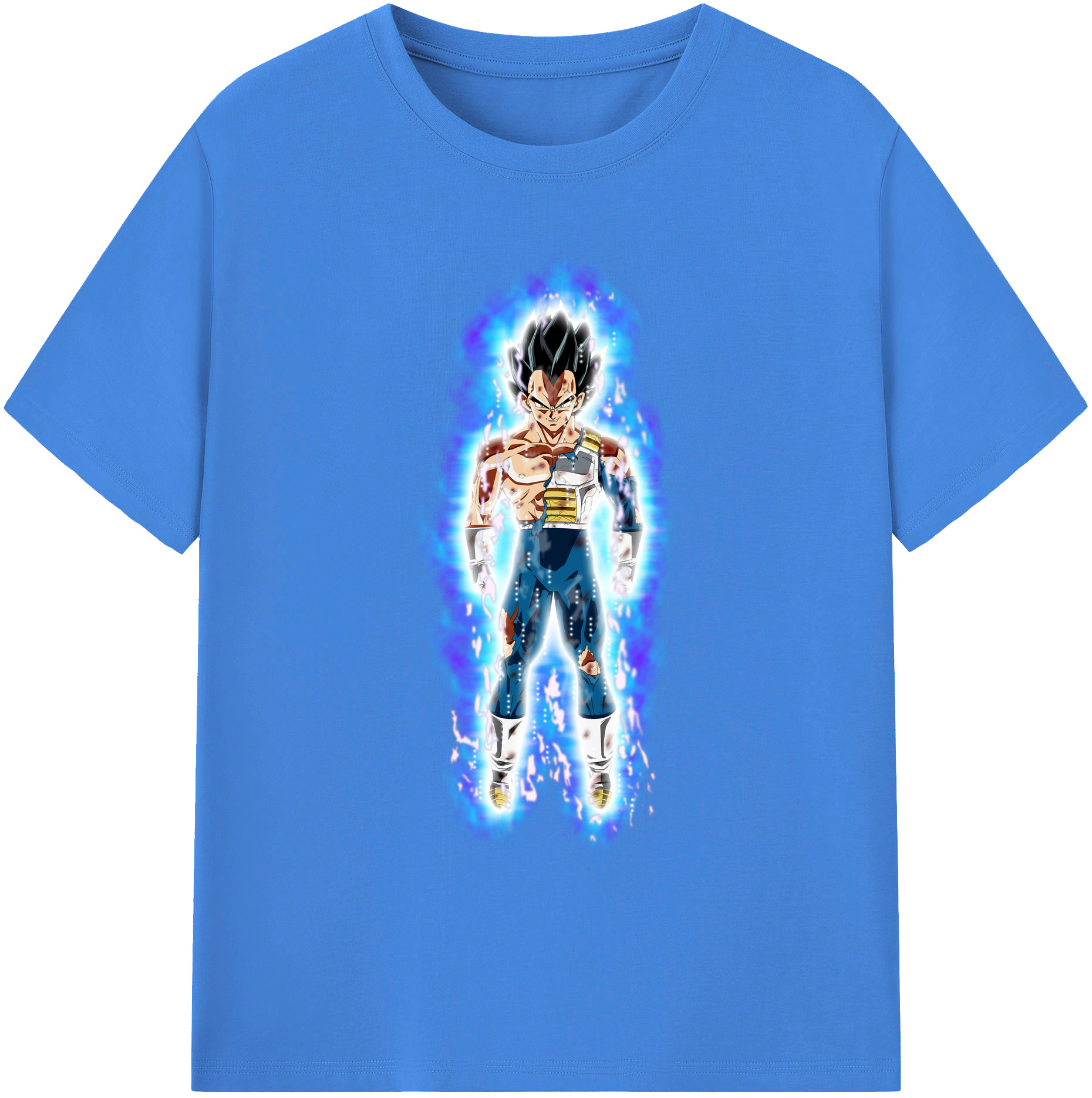 （画像用） ドラゴンボール ベジータ四世（Bejīta Yonsei）DRAGON BALL Vegeta IV 綿100％ メンズ半袖Tシャツ｜肌触りやわらか＆通気性