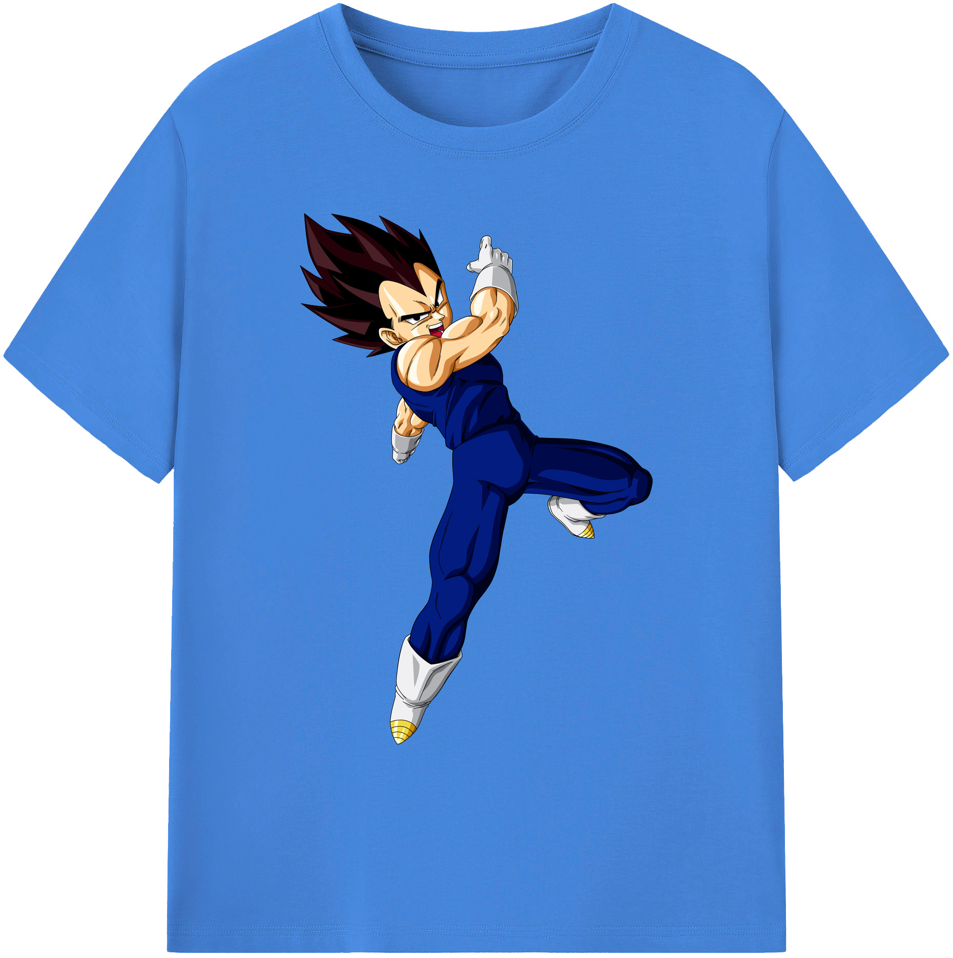 （画像用） ドラゴンボール ベジータ四世（Bejīta Yonsei）DRAGON BALL Vegeta IV 綿100％ メンズ半袖Tシャツ｜肌触りやわらか＆通気性