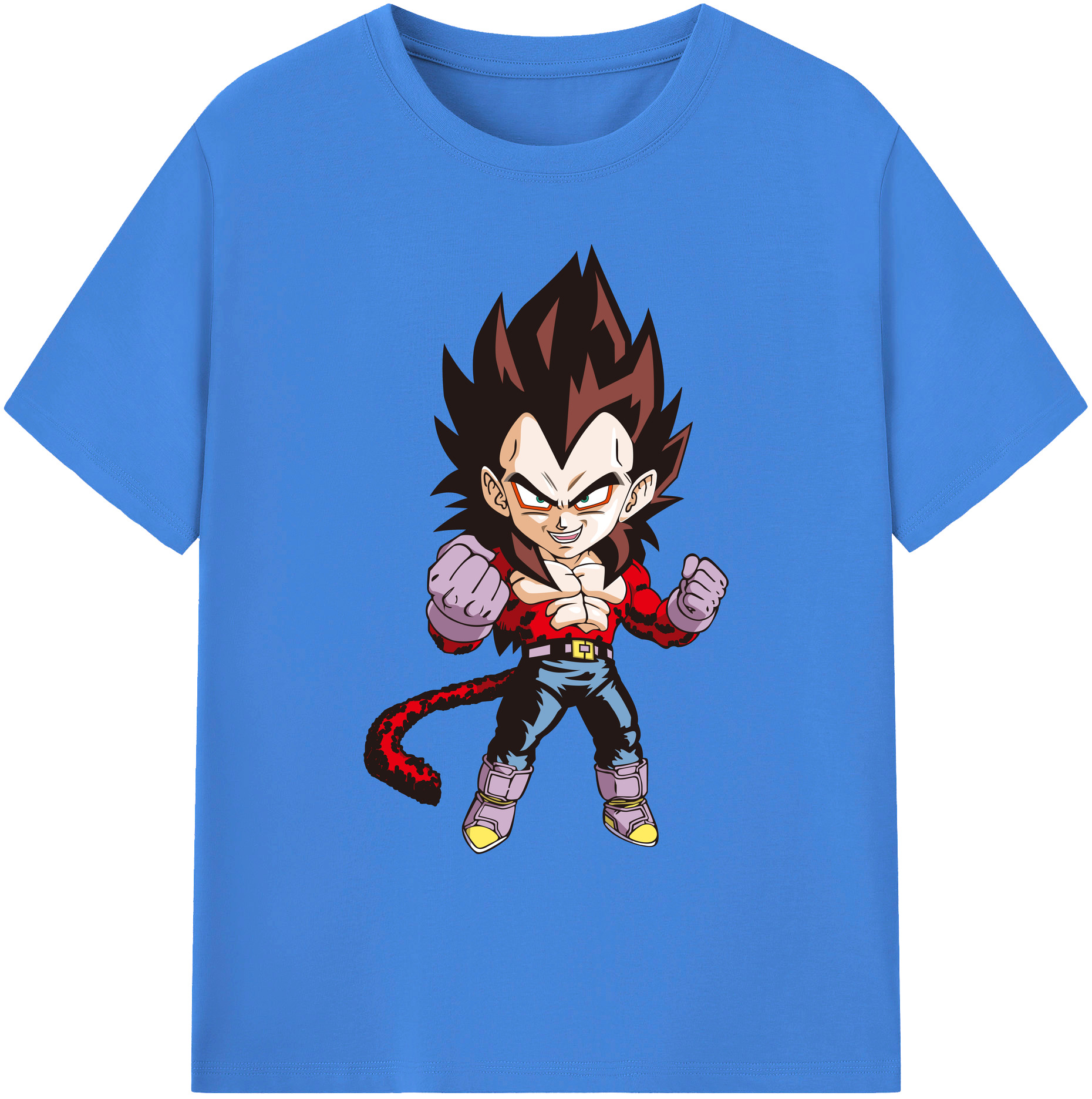 （画像用） ドラゴンボール ベジータ四世（Bejīta Yonsei）DRAGON BALL Vegeta IV 綿100％ メンズ半袖Tシャツ｜肌触りやわらか＆通気性