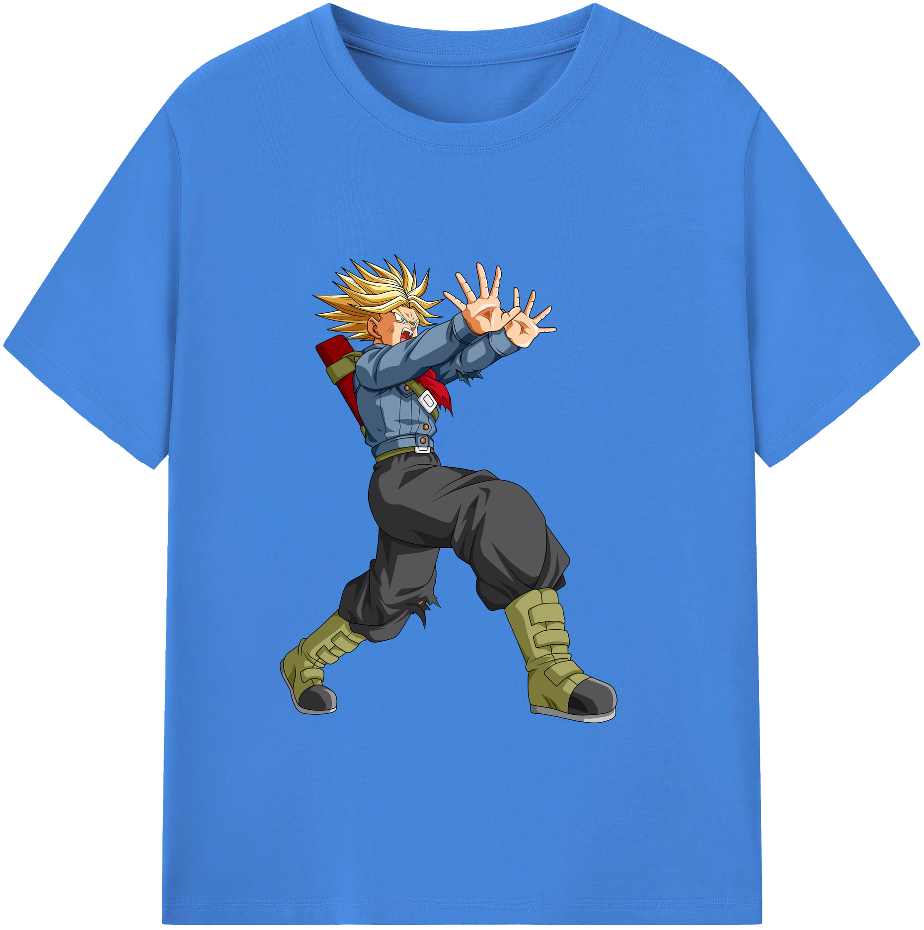 （画像用） ドラゴンボール トランクス（Torankusu）DRAGON BALL Trunks 綿100％ メンズ半袖Tシャツ｜肌触りやわらか＆通気性