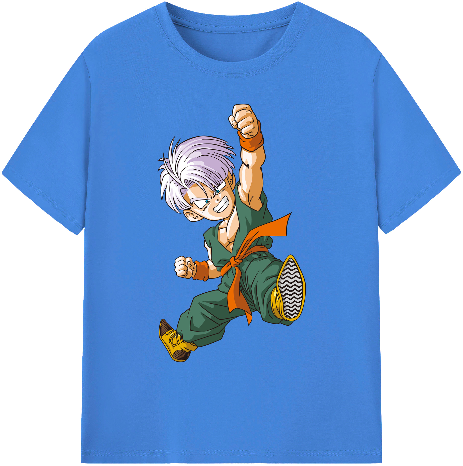 （画像用） ドラゴンボール トランクス（Torankusu）DRAGON BALL Trunks 綿100％ メンズ半袖Tシャツ｜肌触りやわらか＆通気性