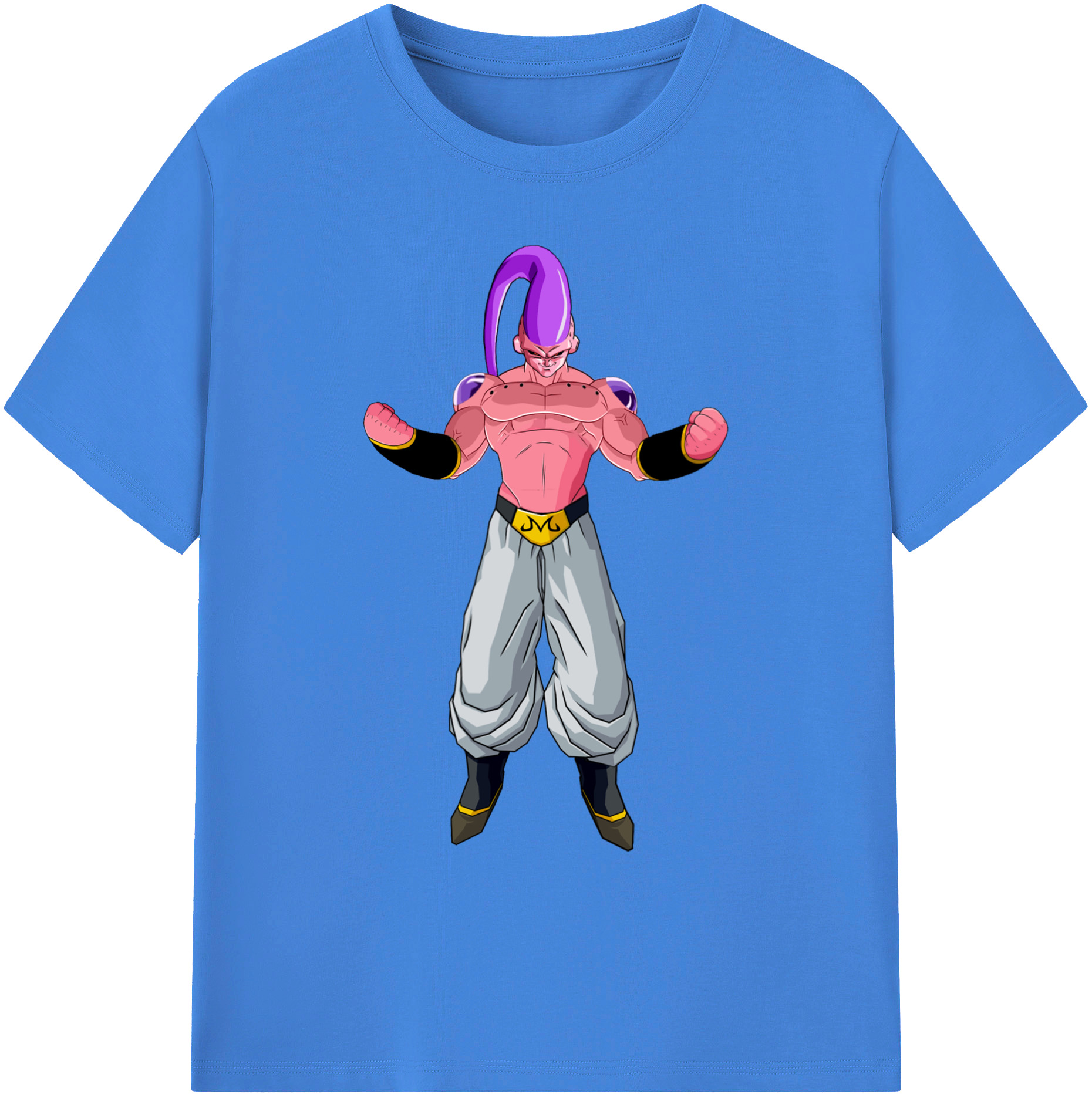 （画像用） ドラゴンボール 魔人ブウ DRAGON BALL Majin Buu 綿100％ メンズ半袖Tシャツ｜肌触りやわらか＆通気性