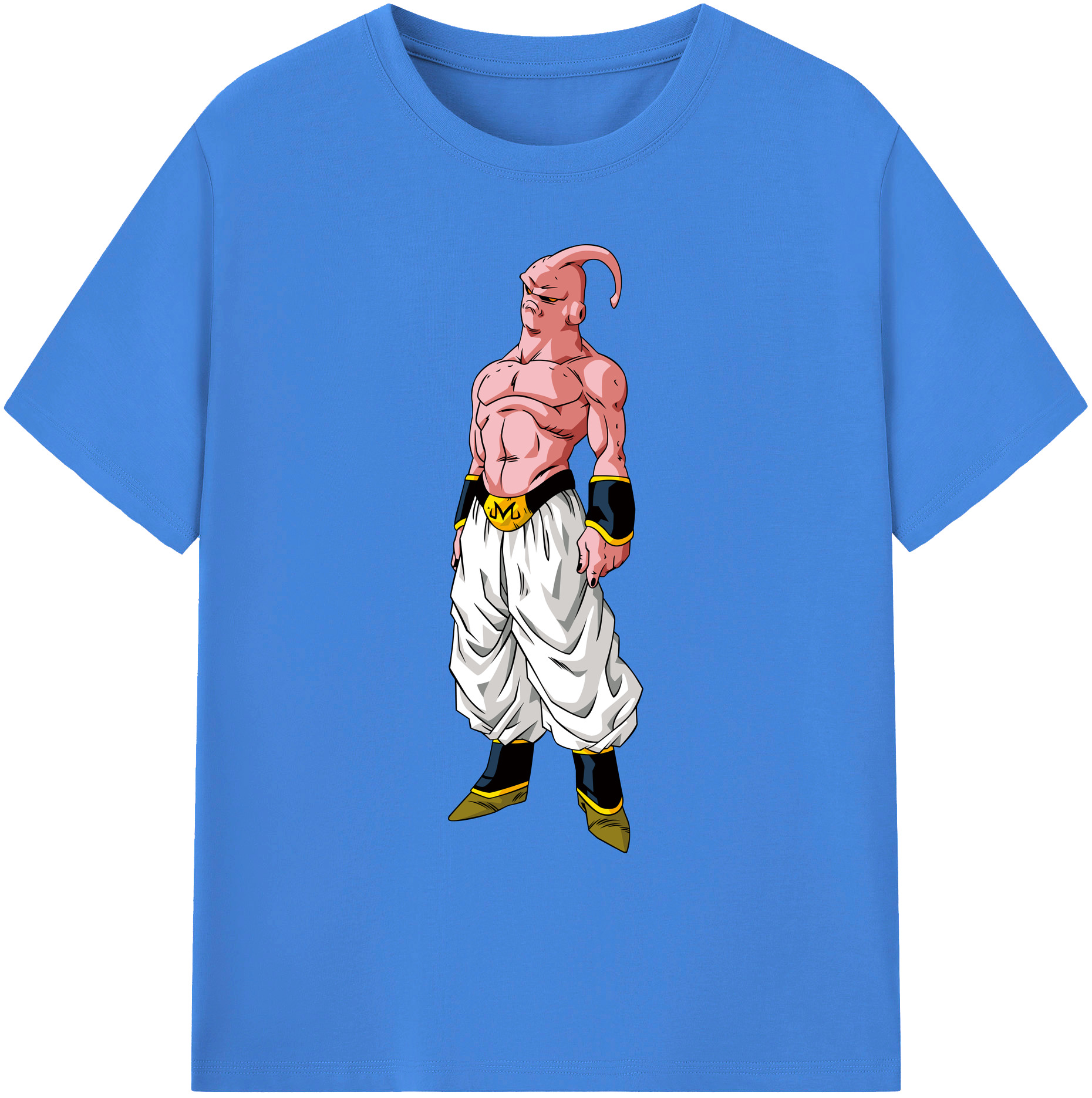 （画像用） ドラゴンボール 魔人ブウ DRAGON BALL Majin Buu 綿100％ メンズ半袖Tシャツ｜肌触りやわらか＆通気性