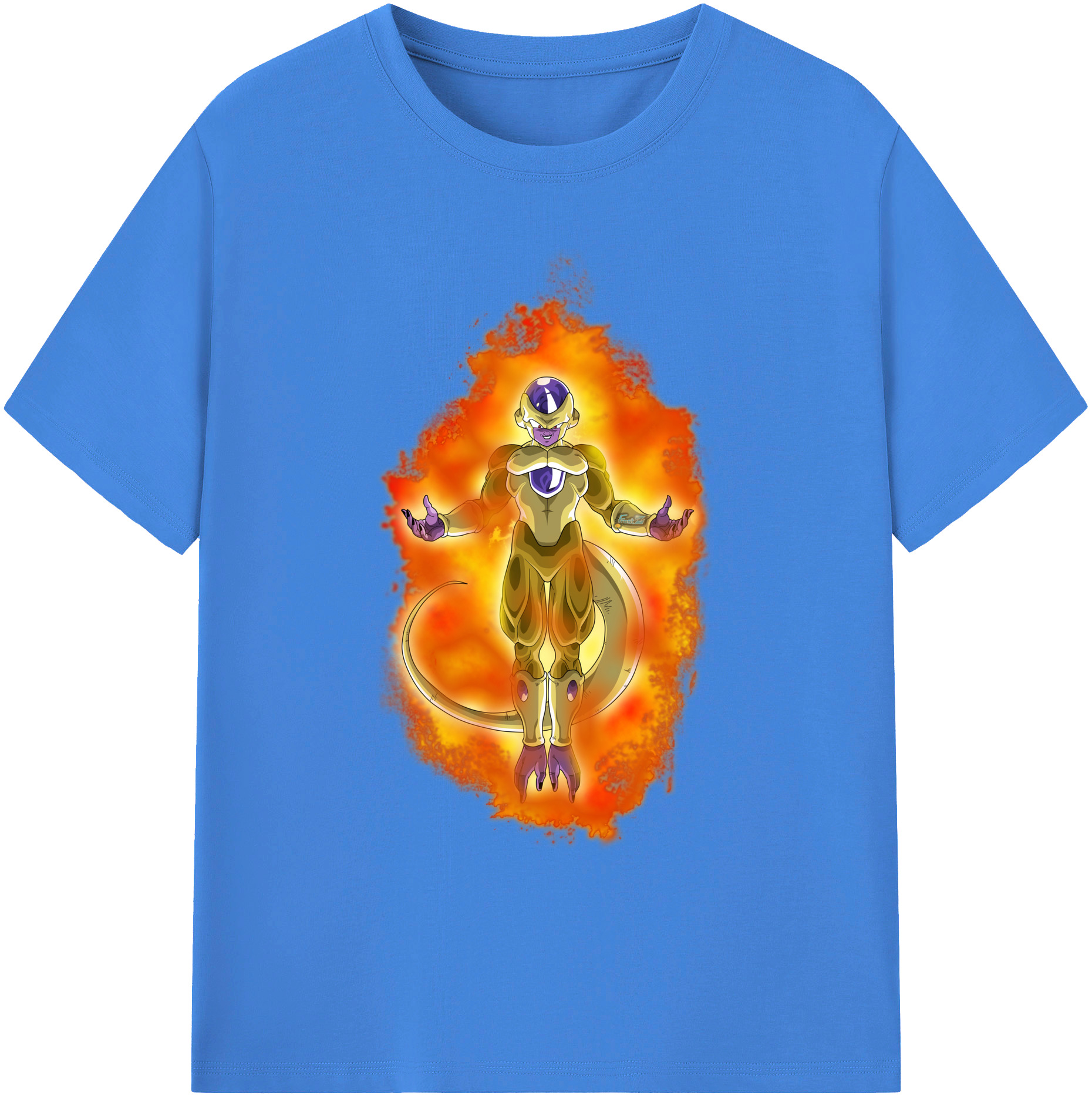 （画像用） ドラゴンボール フリーザ DRAGON BALL Frieza 綿100％ メンズ半袖Tシャツ｜肌触りやわらか＆通気性