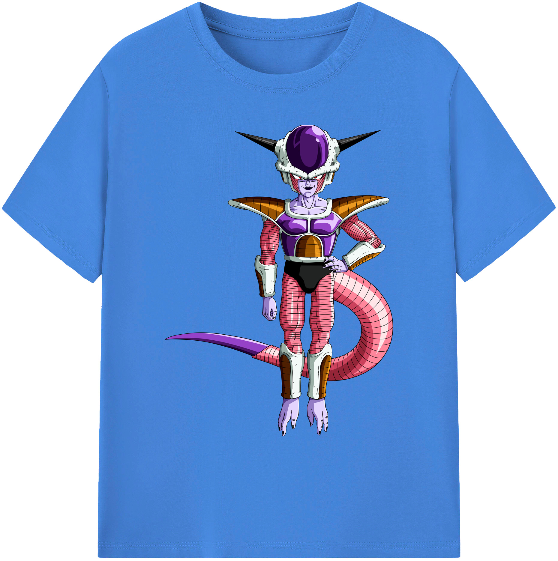 （画像用） ドラゴンボール フリーザ DRAGON BALL Frieza 綿100％ メンズ半袖Tシャツ｜肌触りやわらか＆通気性