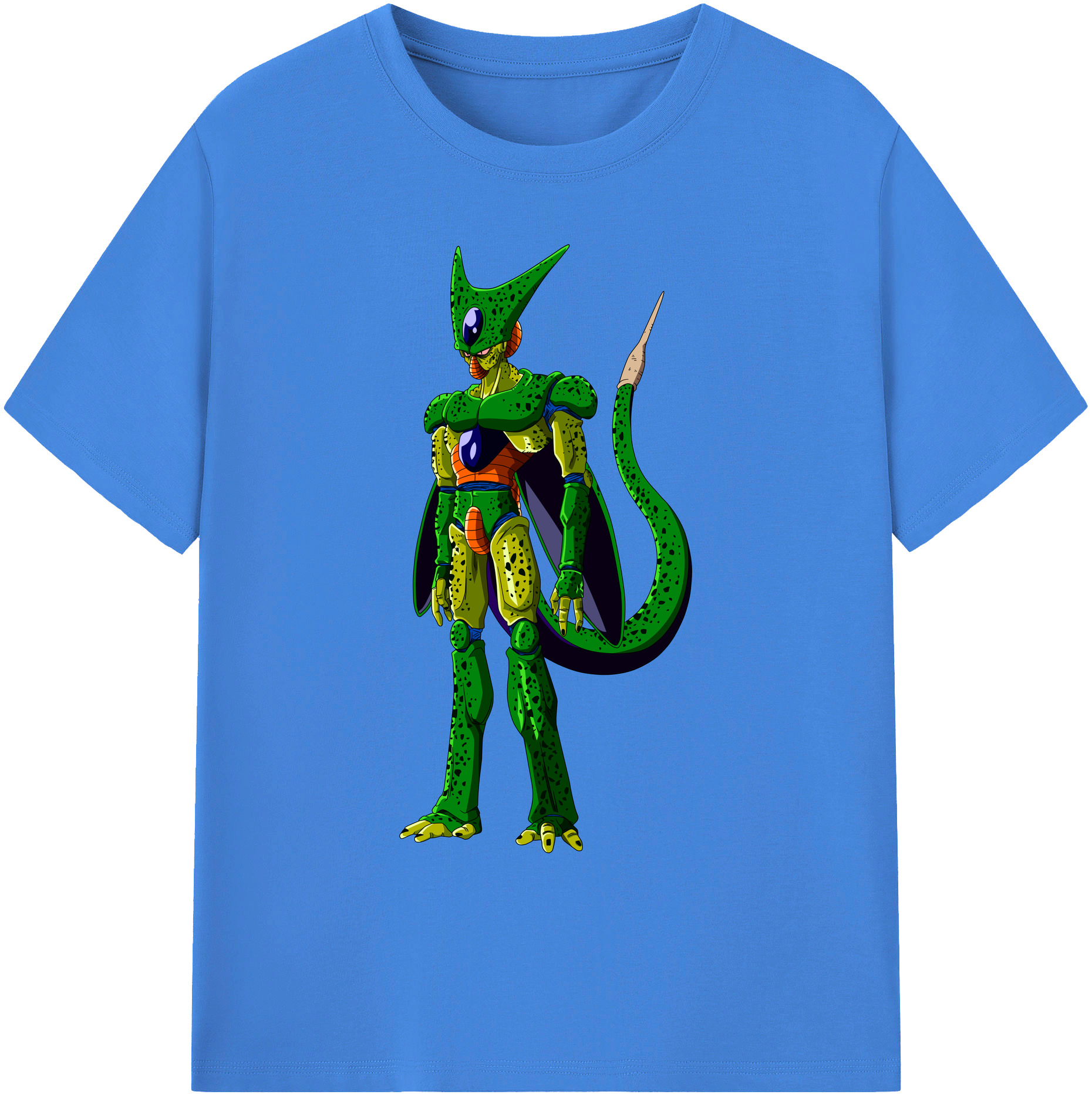 （画像用） ドラゴンボール セル DRAGON BALL Cell 綿100％ メンズ半袖Tシャツ｜肌触りやわらか＆通気性