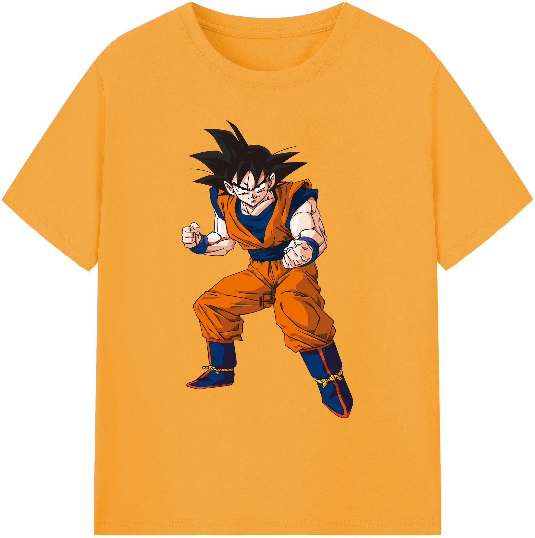（画像用） ドラゴンボール 孫悟空（そん ごくう）Son Goku カカロット DRAGON BALL Kakarotto 綿100％ メンズ半袖Tシャツ｜肌触りやわらか＆通気性