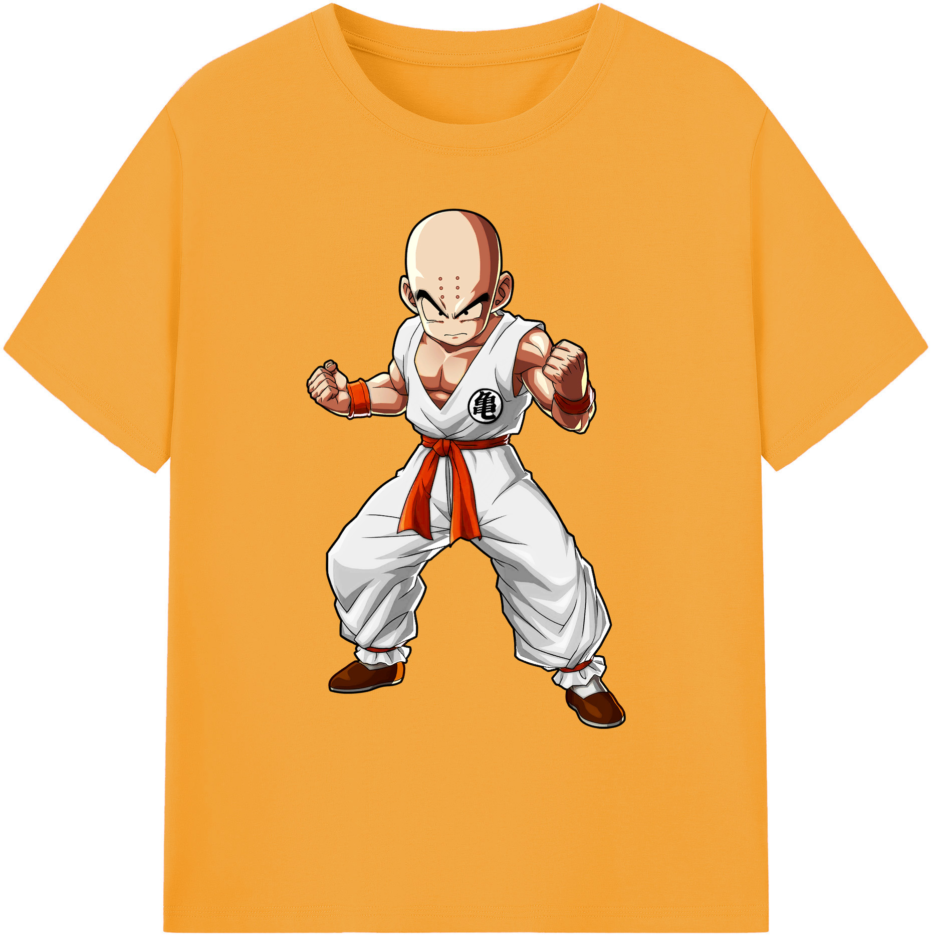 （画像用） ドラゴンボール クリリン DRAGON BALL krillin 綿100％ メンズ半袖Tシャツ｜肌触りやわらか＆通気性